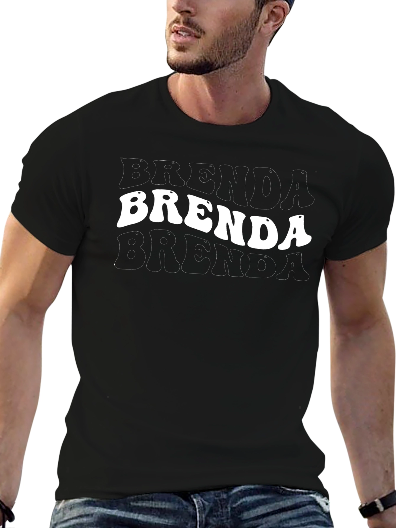 Brenda Retro T-Shirt Black Cotton Tee