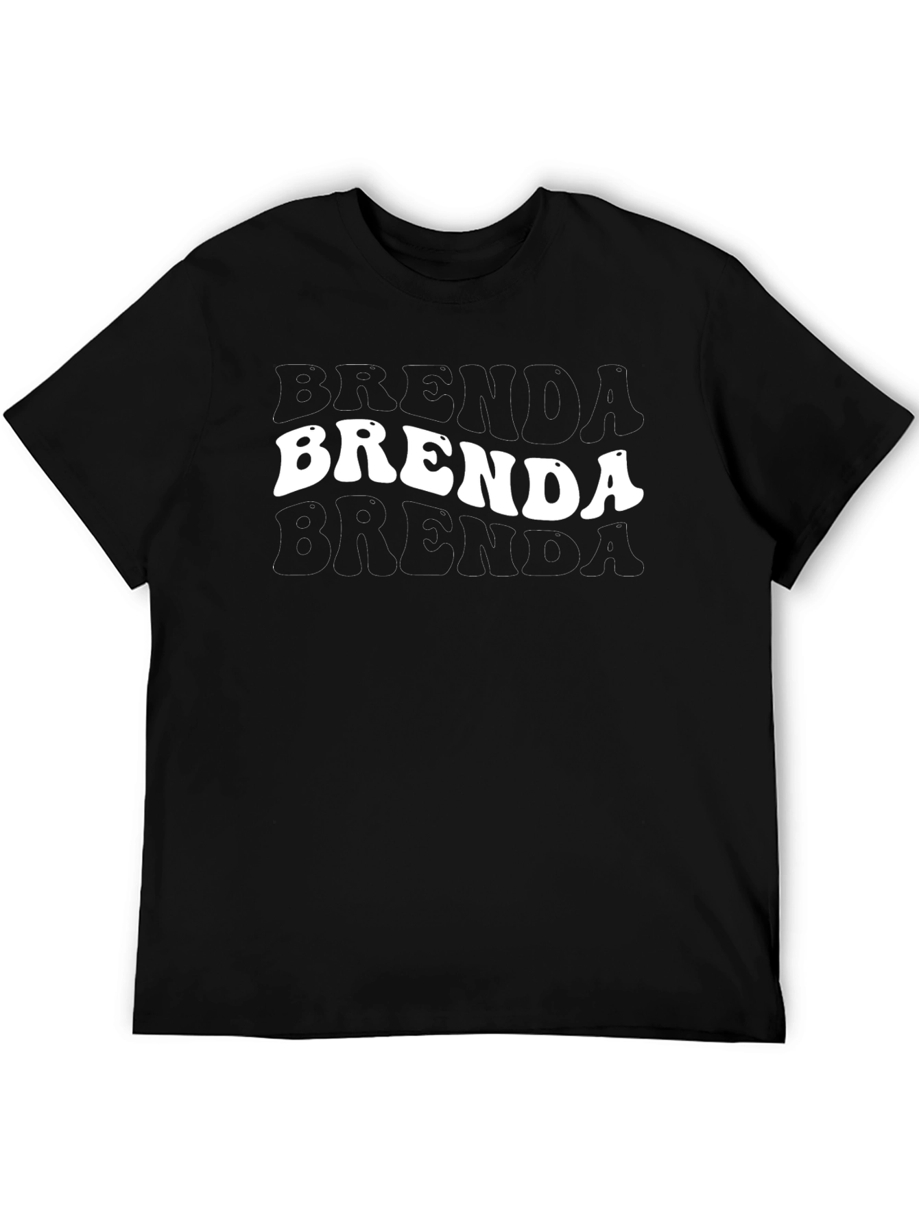 Brenda Retro T-Shirt Black Cotton Tee