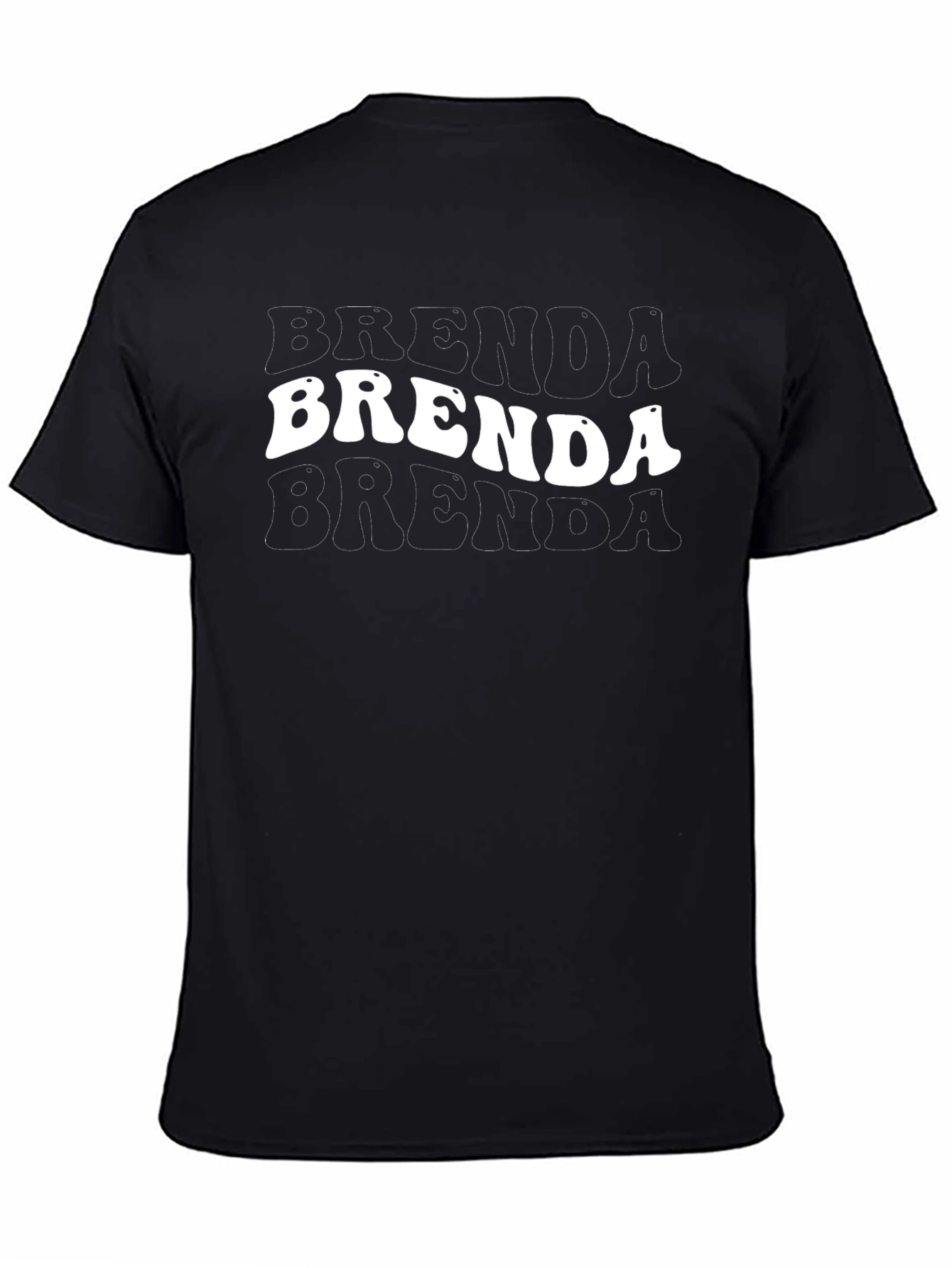 Brenda Retro T-Shirt Black Cotton Tee