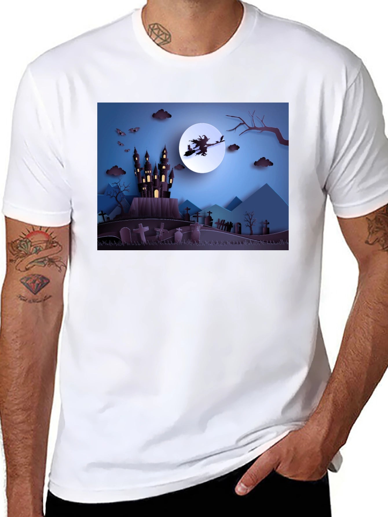 Halloween Witch Castle T-Shirt