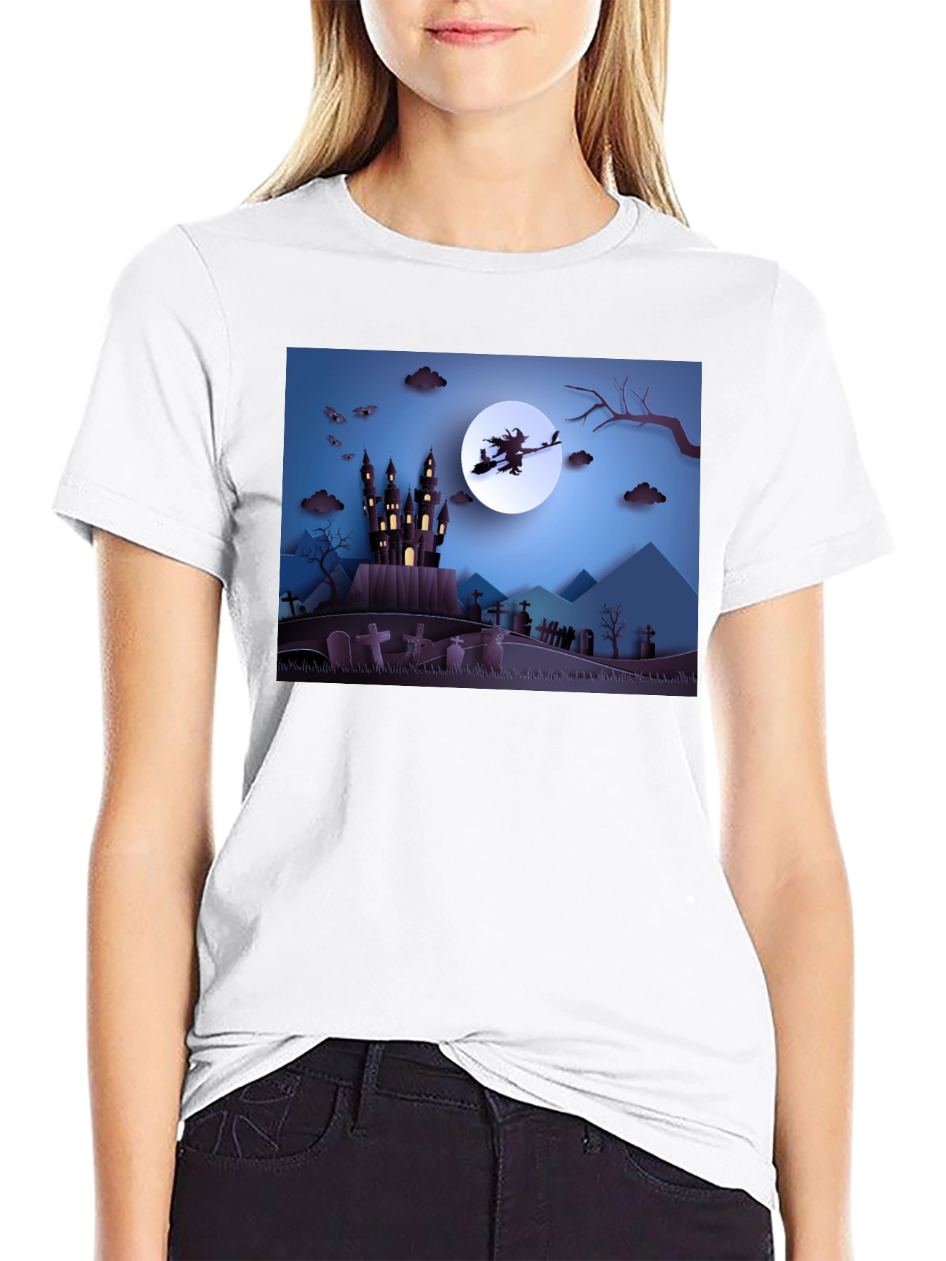 Halloween Witch Castle T-Shirt