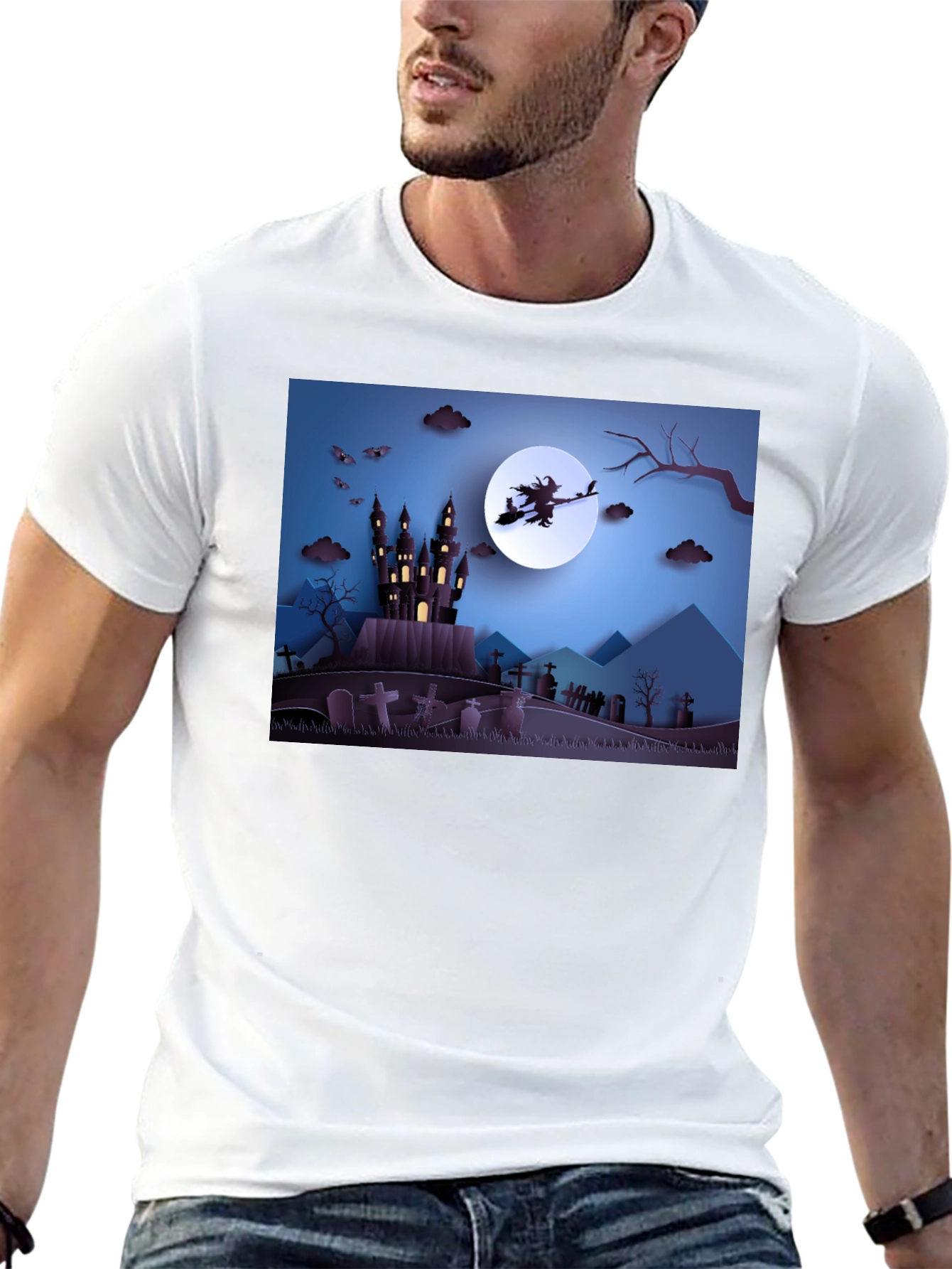 Halloween Witch Castle T-Shirt
