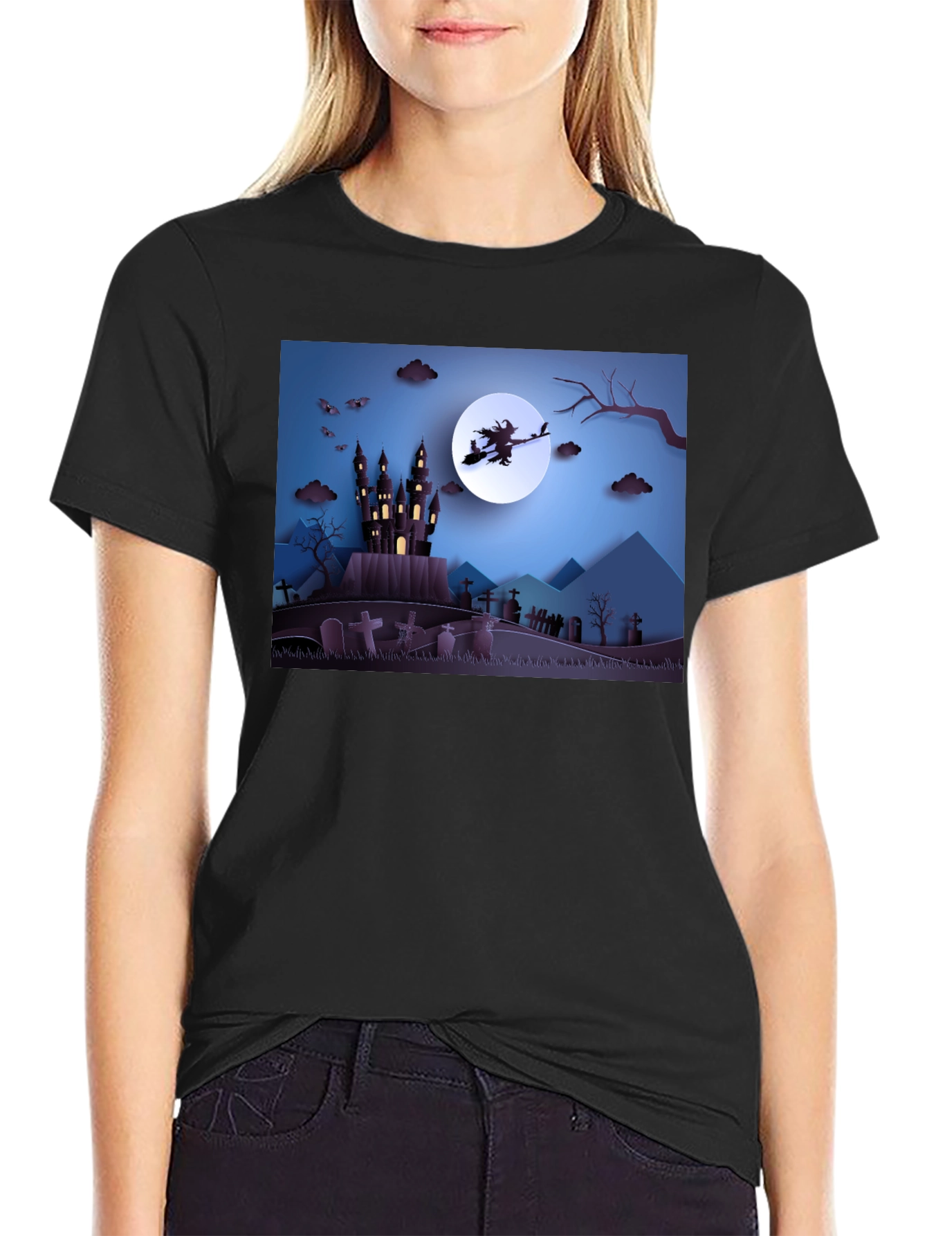 Halloween Witch Castle T-Shirt