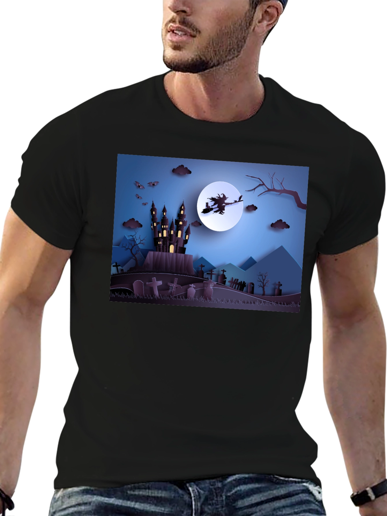 Halloween Witch Castle T-Shirt