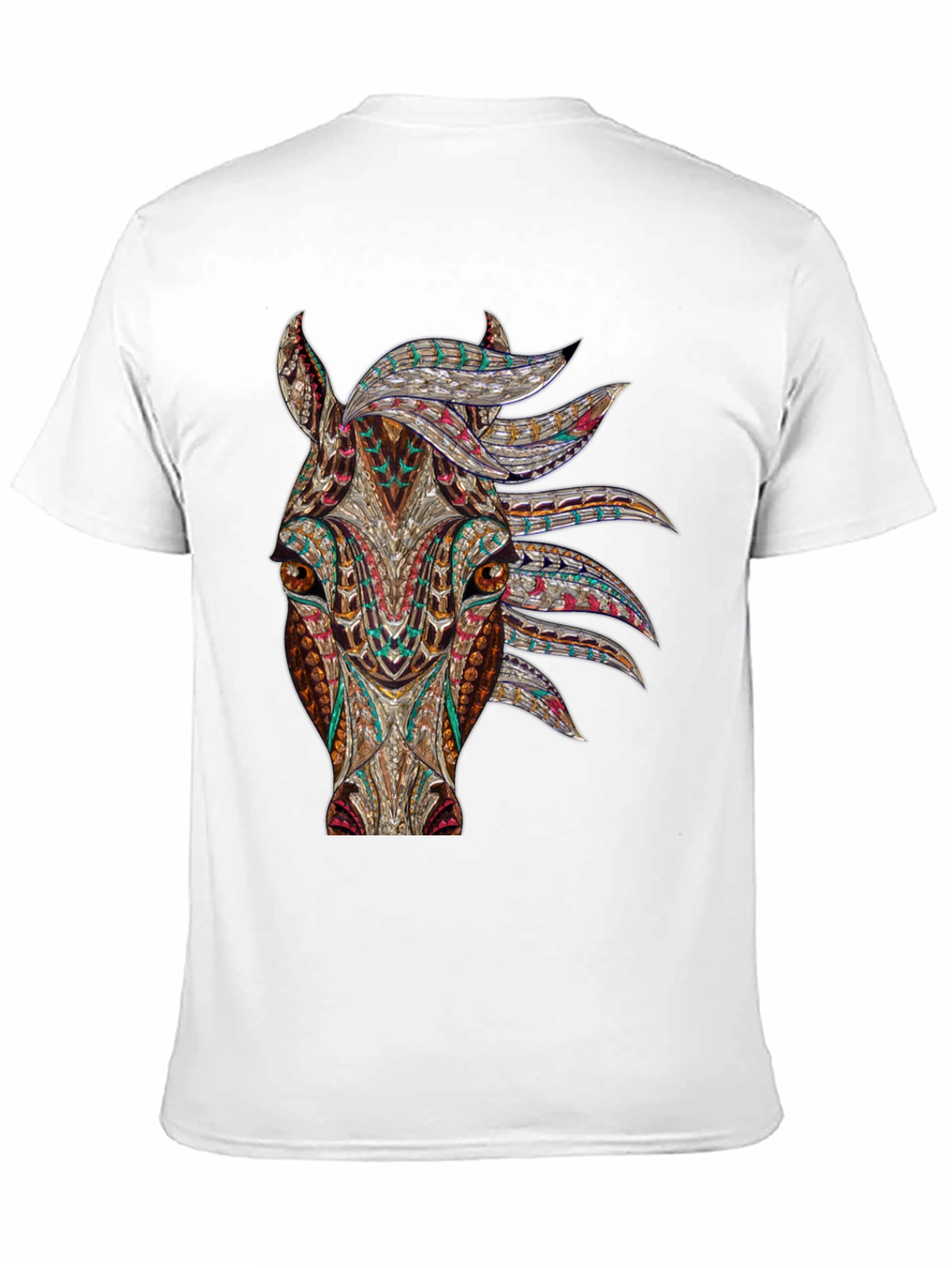Abstract Horse Graphic T-Shirt