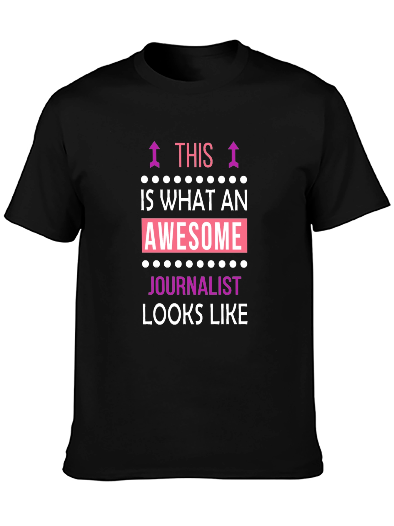 Awesome Journalist T-Shirt - Black Graphic Tee