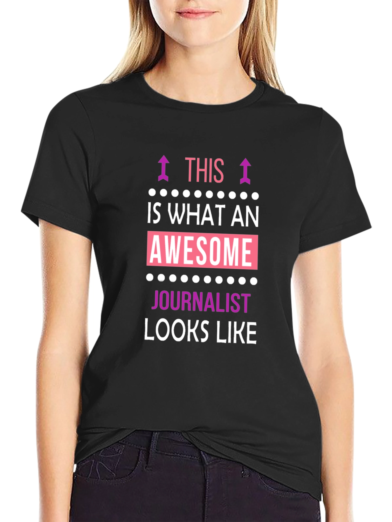 Awesome Journalist T-Shirt - Black Graphic Tee