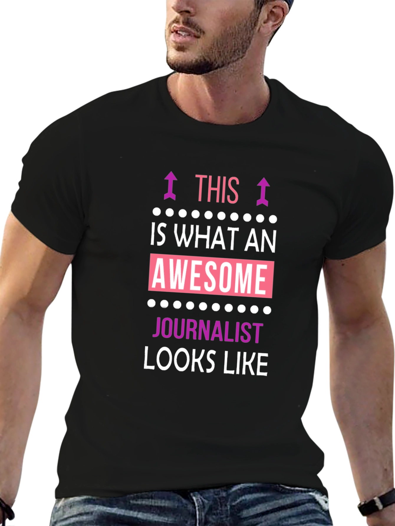 Awesome Journalist T-Shirt - Black Graphic Tee