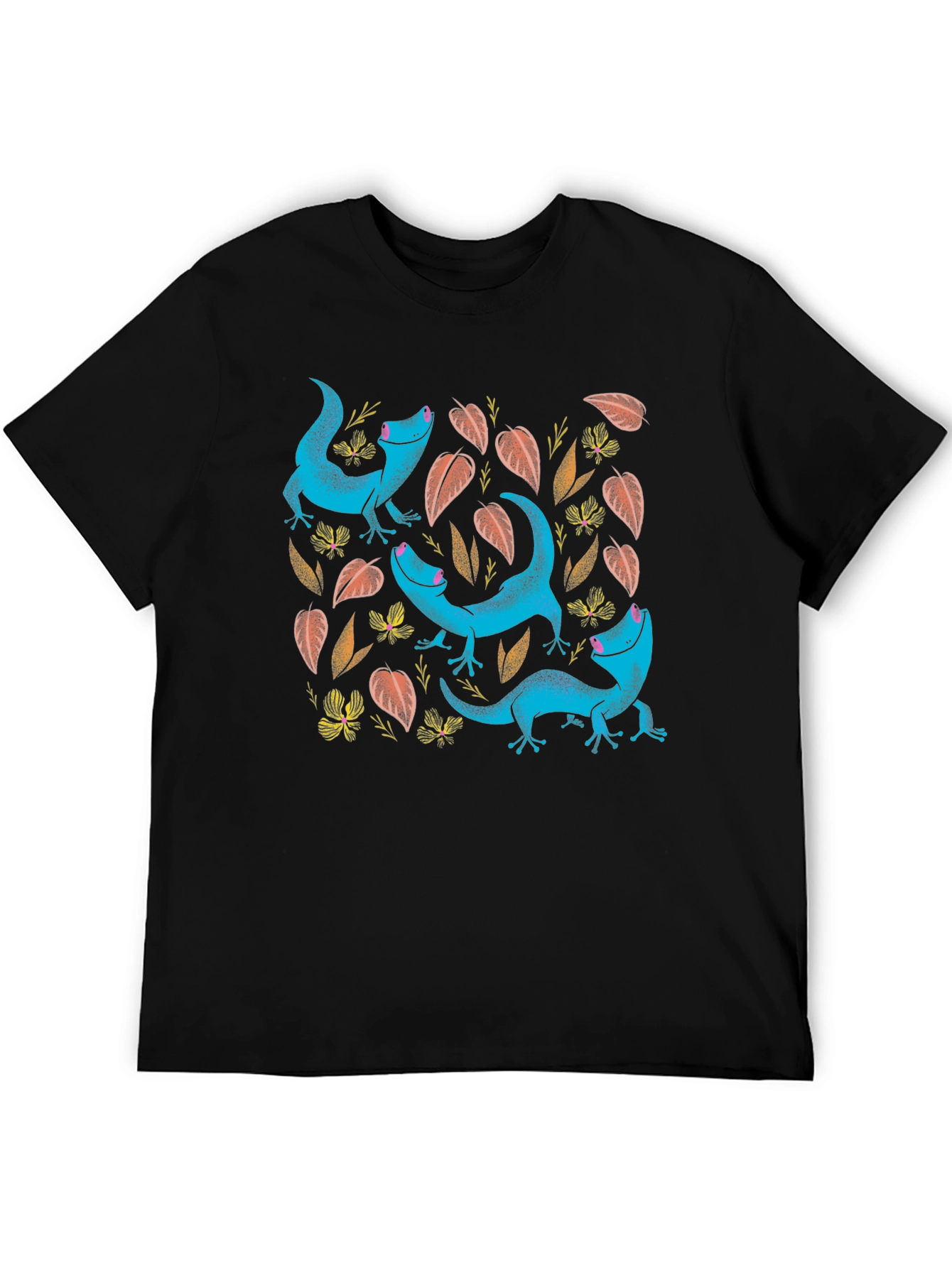 Lizard Print Black T-Shirt