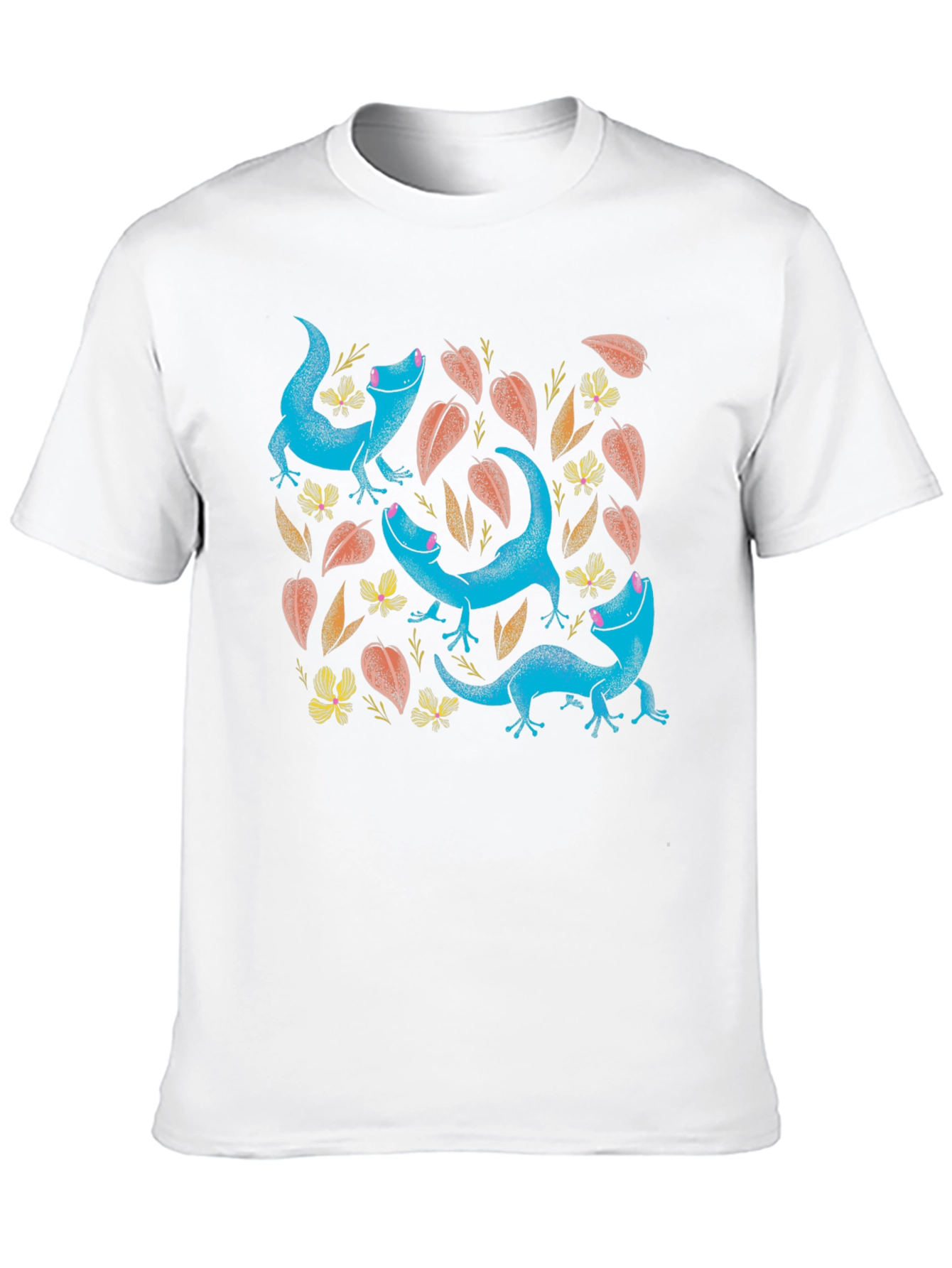 Lizard Print Black T-Shirt