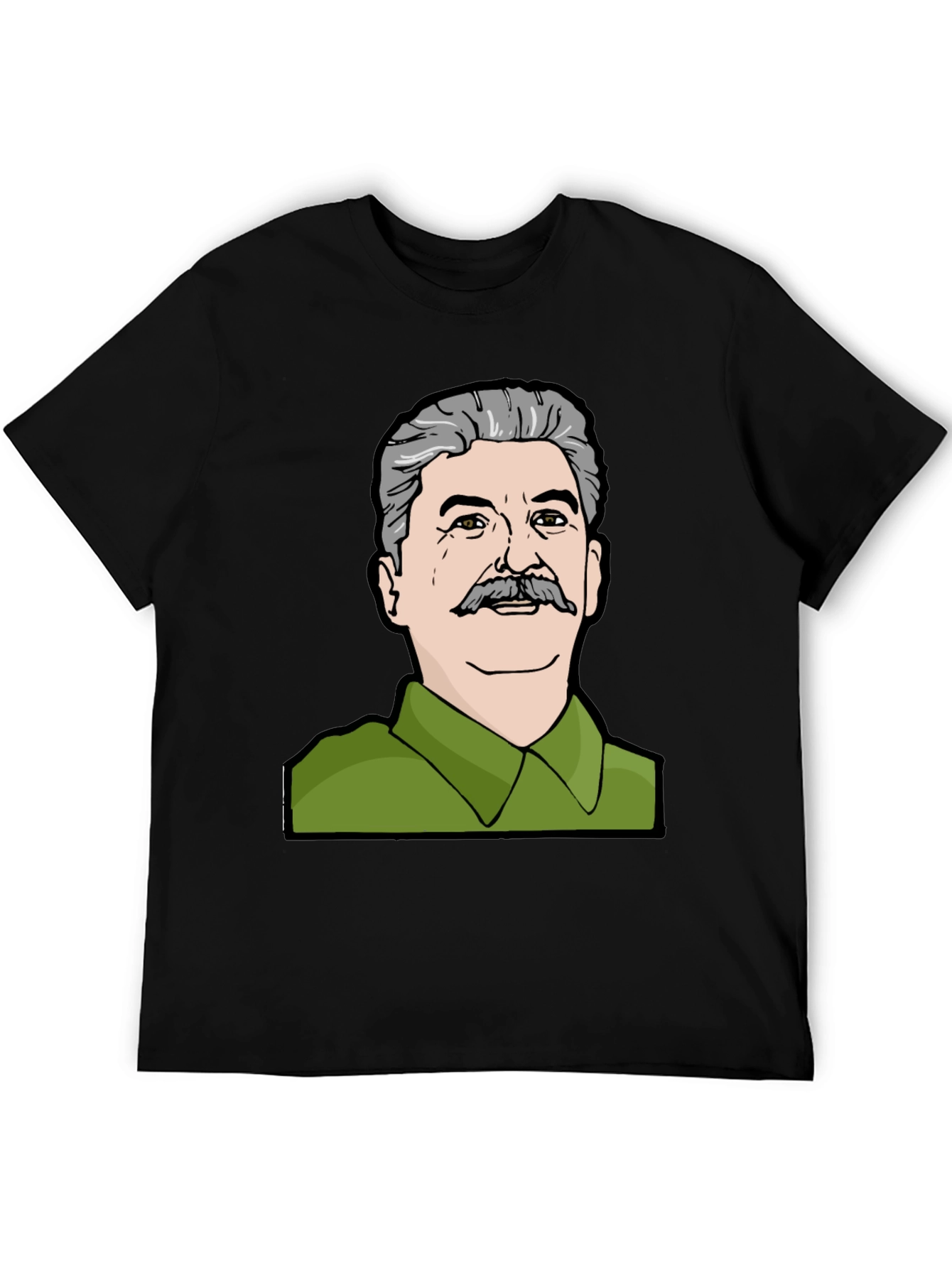 Stalin Graphic Print Black T-Shirt