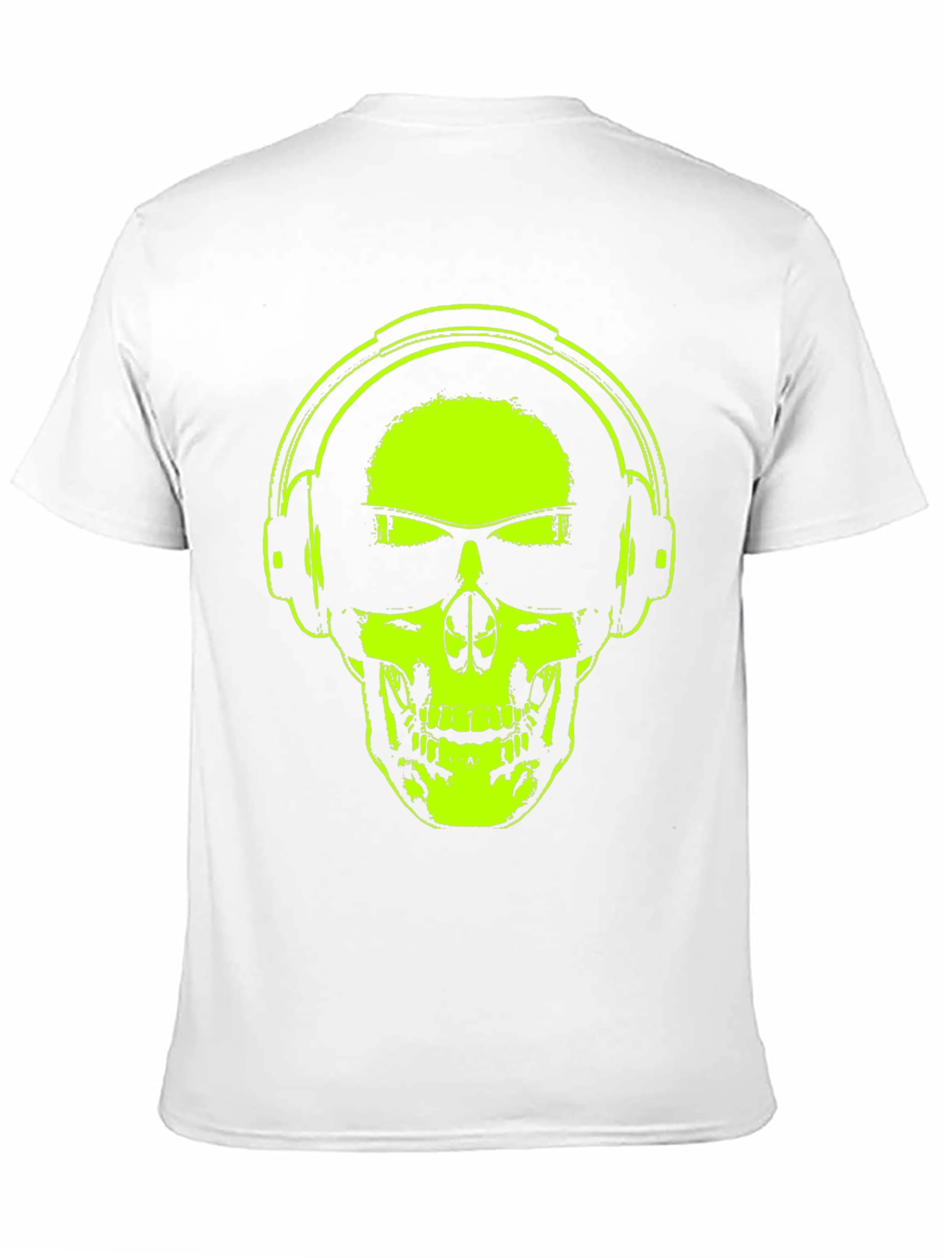 Skull Headphones T-Shirt - Vibrant Graphic Tee