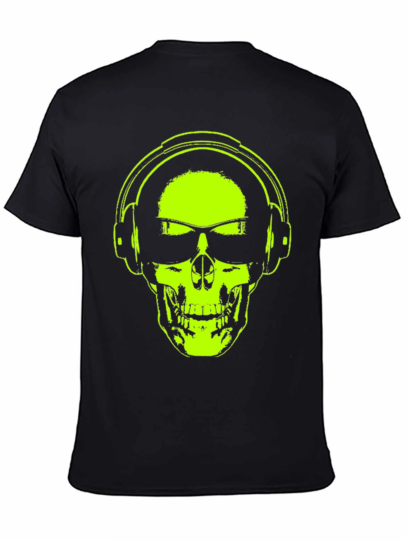 Skull Headphones T-Shirt - Vibrant Graphic Tee