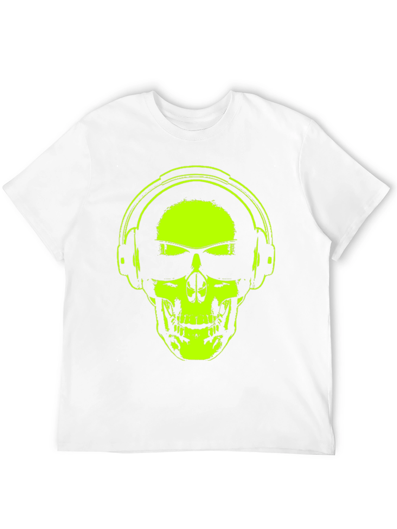 Skull Headphones T-Shirt - Vibrant Graphic Tee