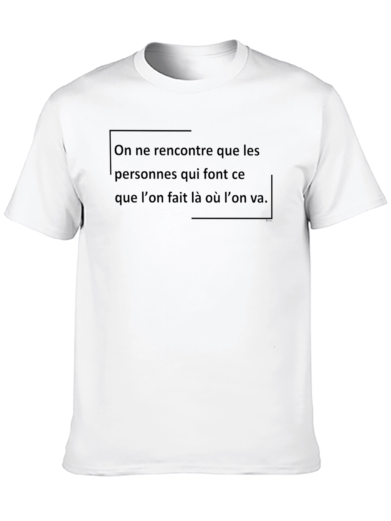 French Quote Graphic Tee - Black Cotton T-Shirt
