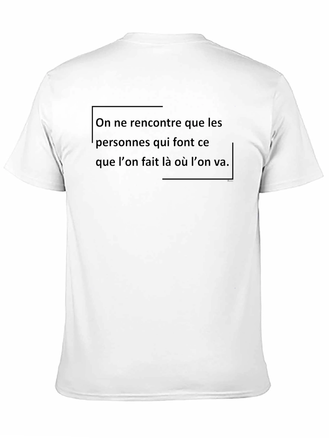 French Quote Graphic Tee - Black Cotton T-Shirt