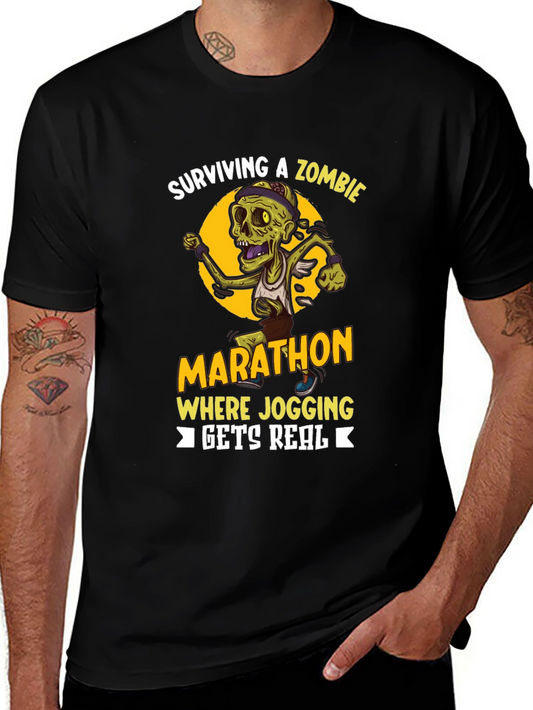 Zombie Marathon T-Shirt - Running Gets Real!