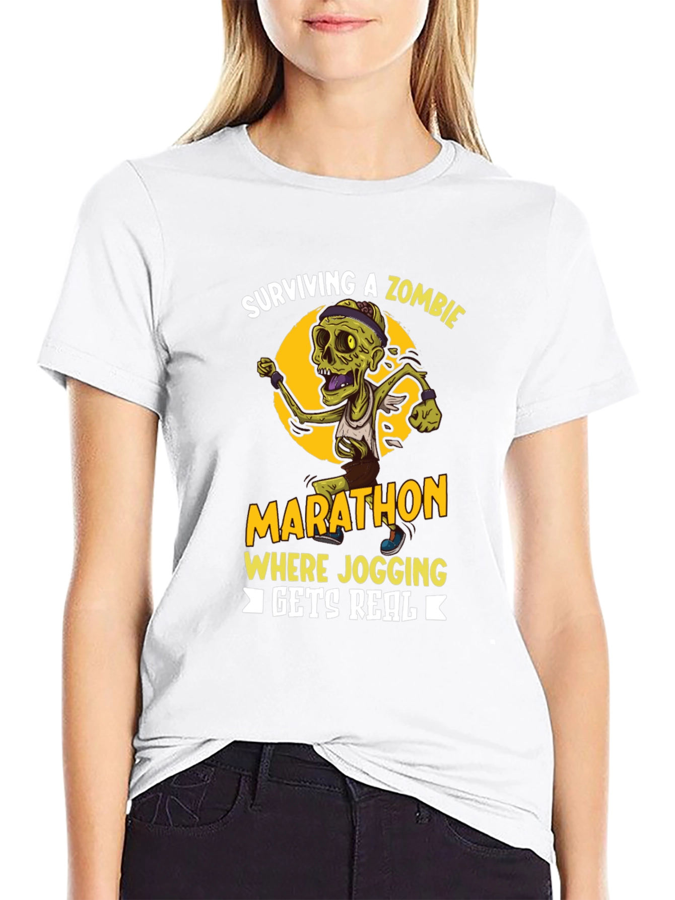 Zombie Marathon T-Shirt - Running Gets Real!