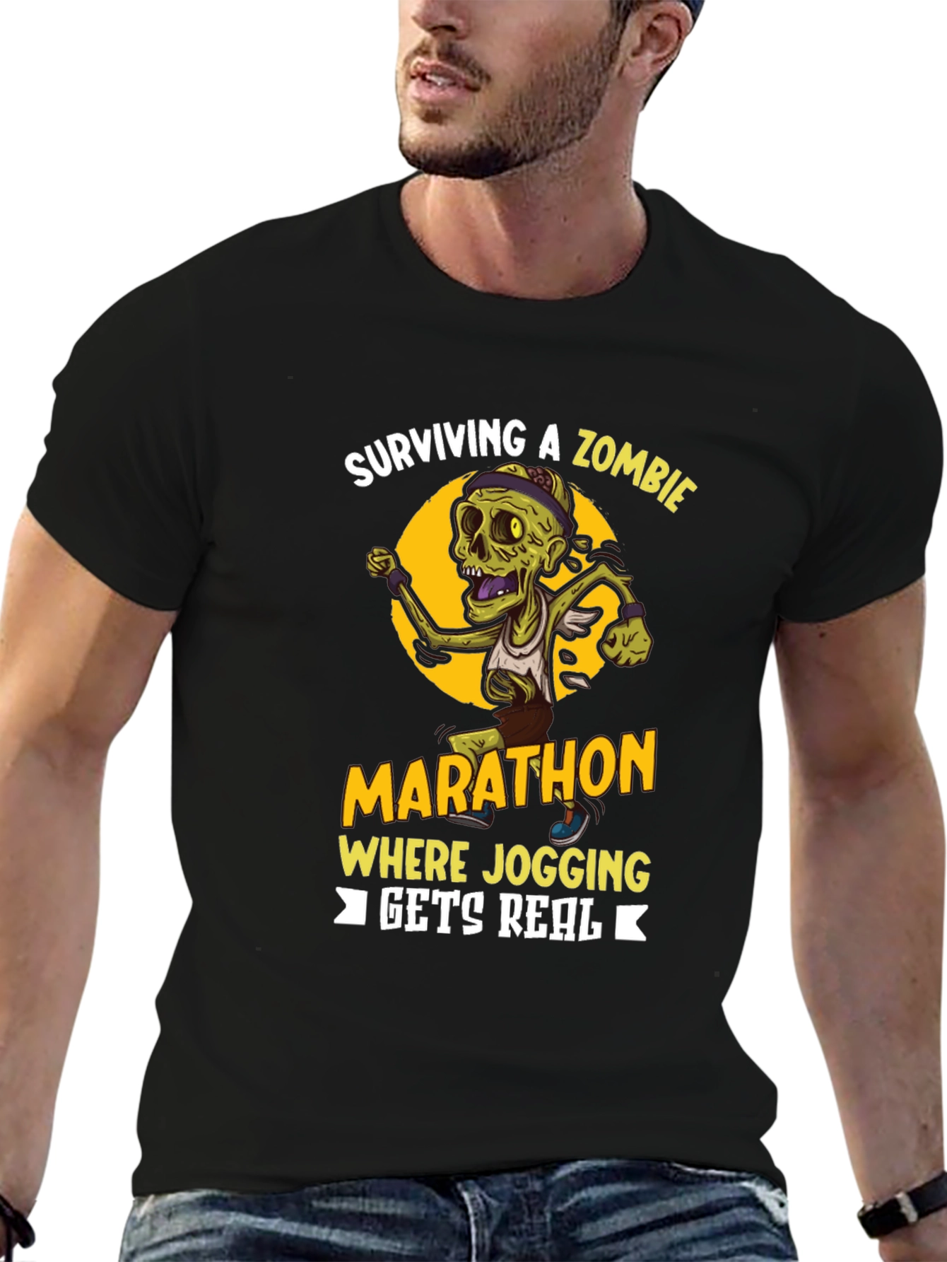 Zombie Marathon T-Shirt - Running Gets Real!