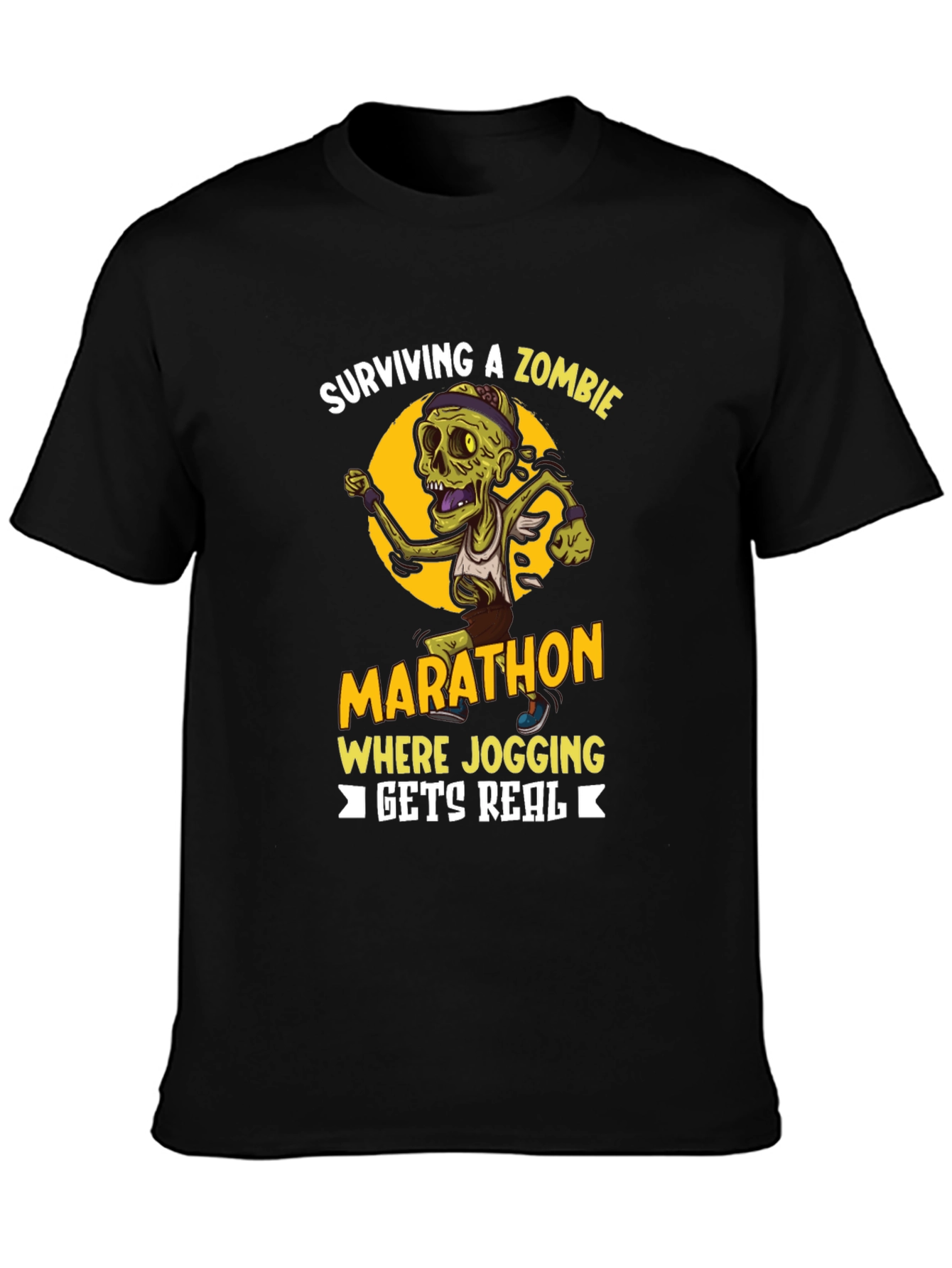Zombie Marathon T-Shirt - Running Gets Real!