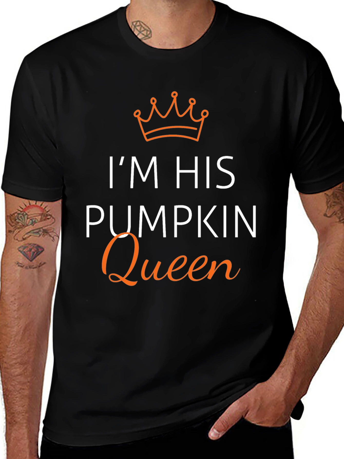 Im His Pumpkin Queen T-Shirt - Halloween Couple Shirt
