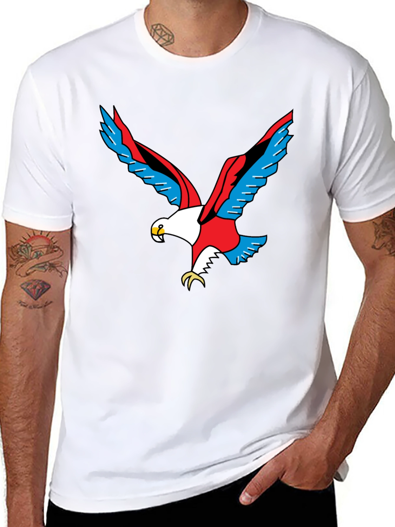 Bold Eagle Graphic Black T-Shirt