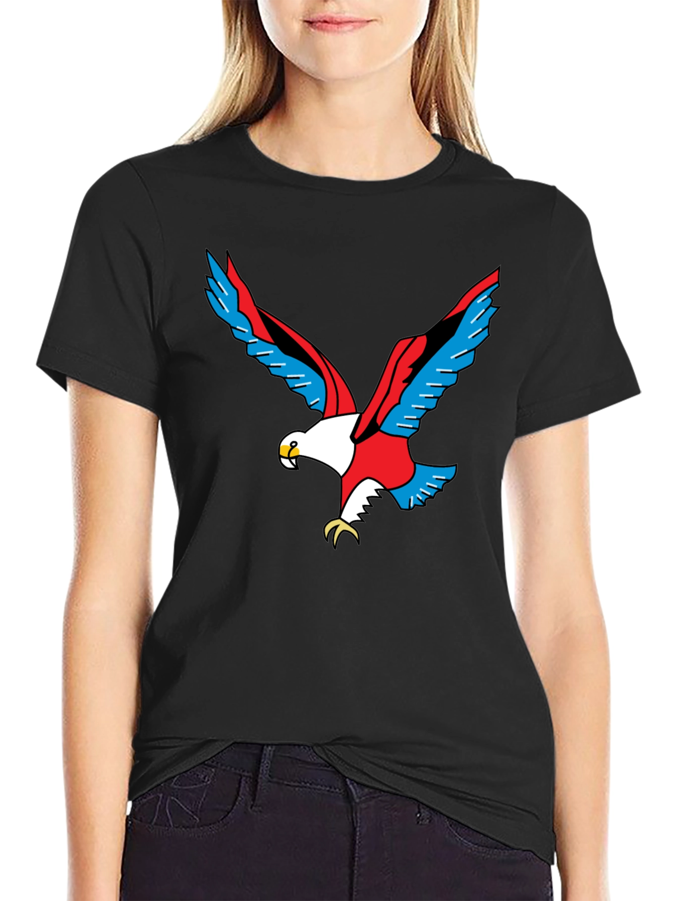 Bold Eagle Graphic Black T-Shirt