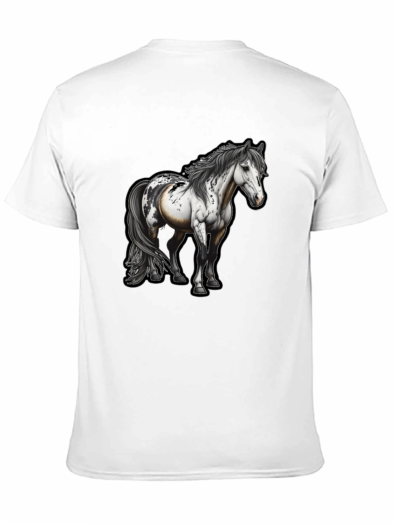 Horse Graphic Tee - Unisex Black T-Shirt