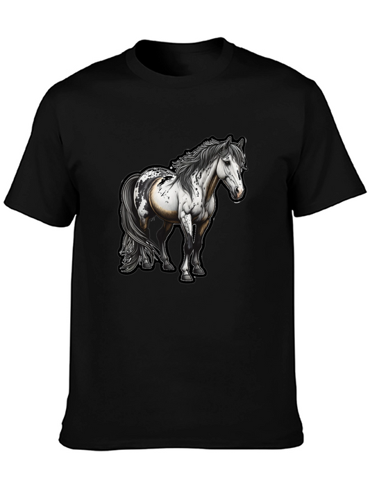 Horse Graphic Tee - Unisex Black T-Shirt