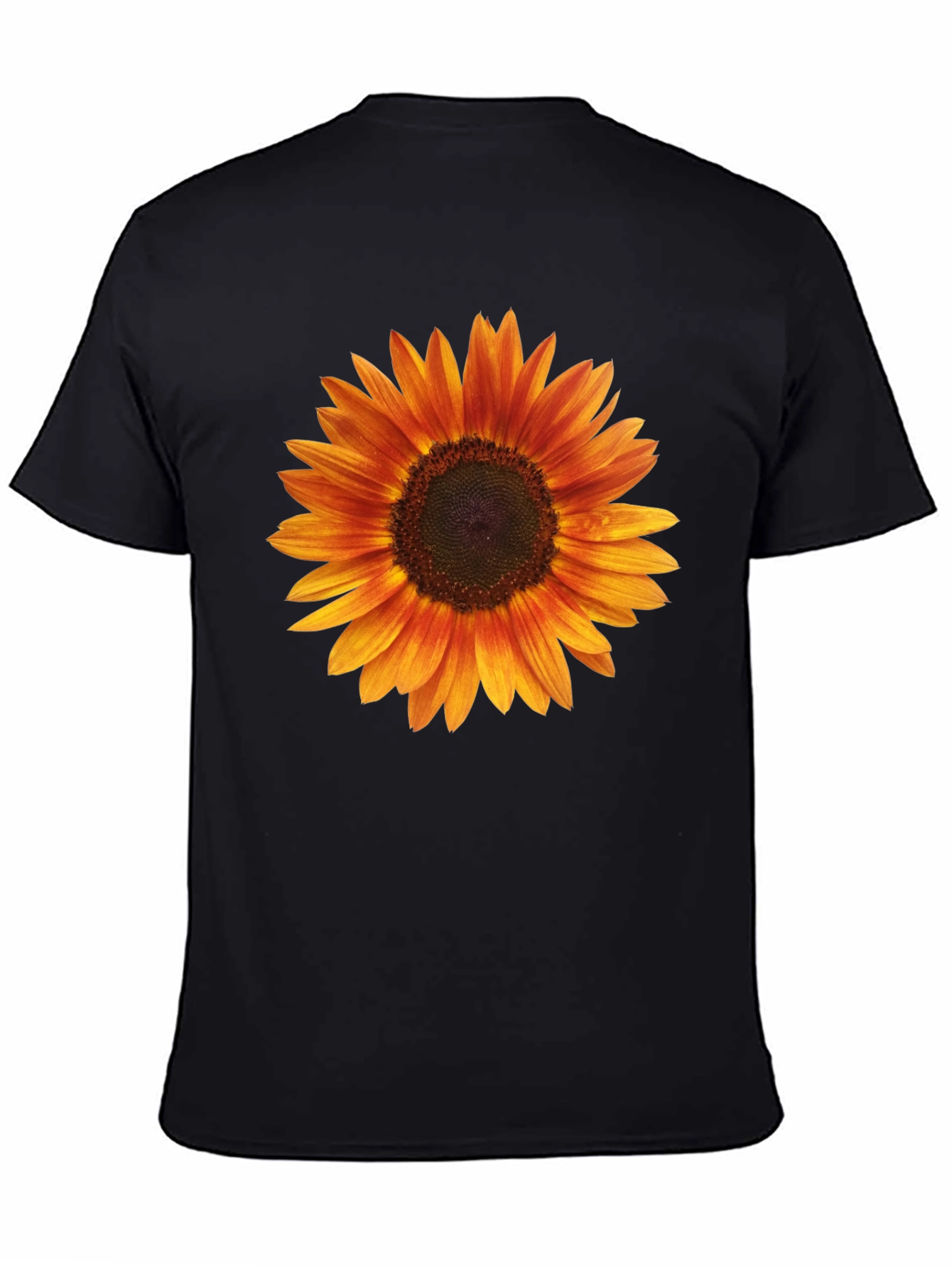 Sunflower Graphic Black T-Shirt for Men