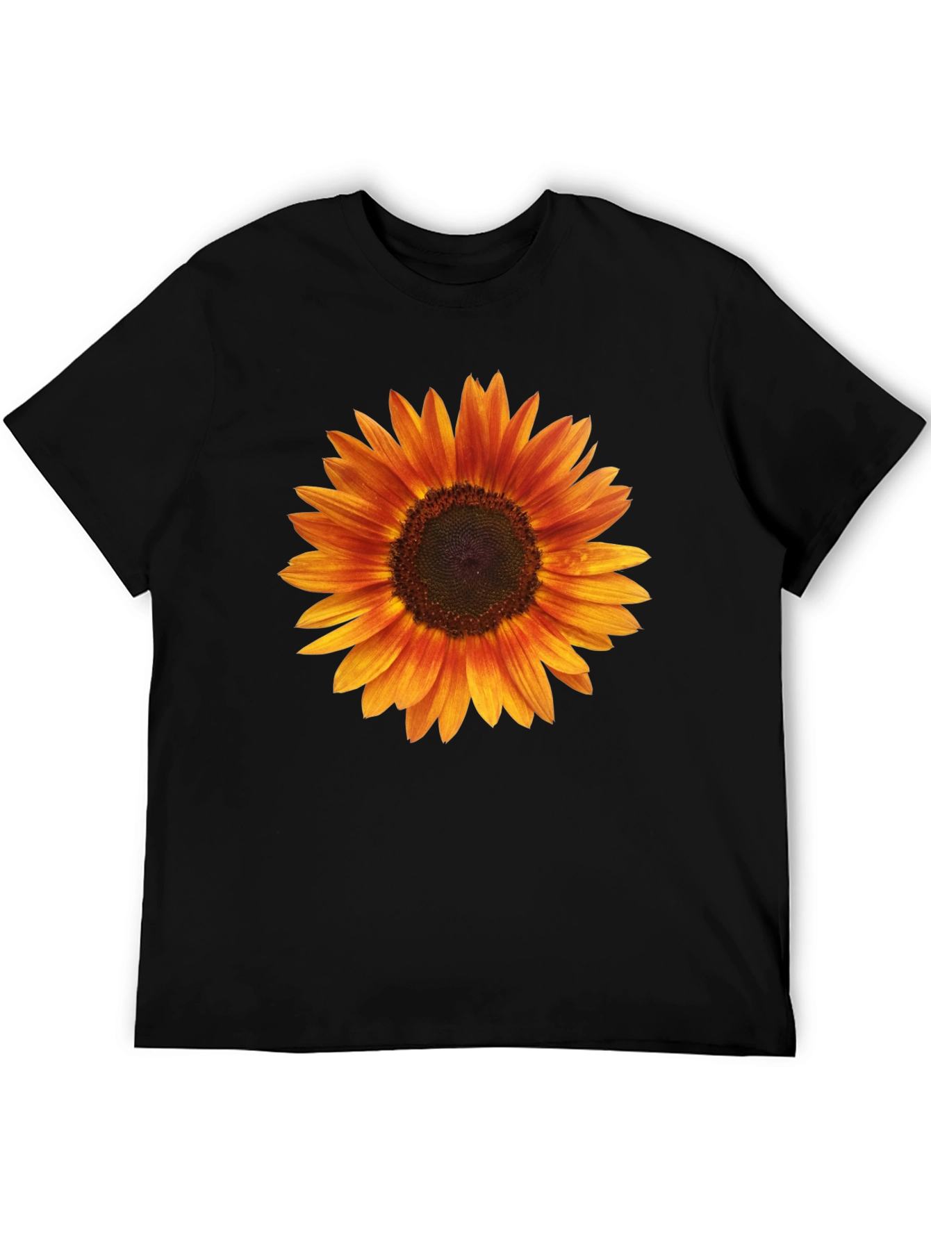 Sunflower Graphic Black T-Shirt for Men