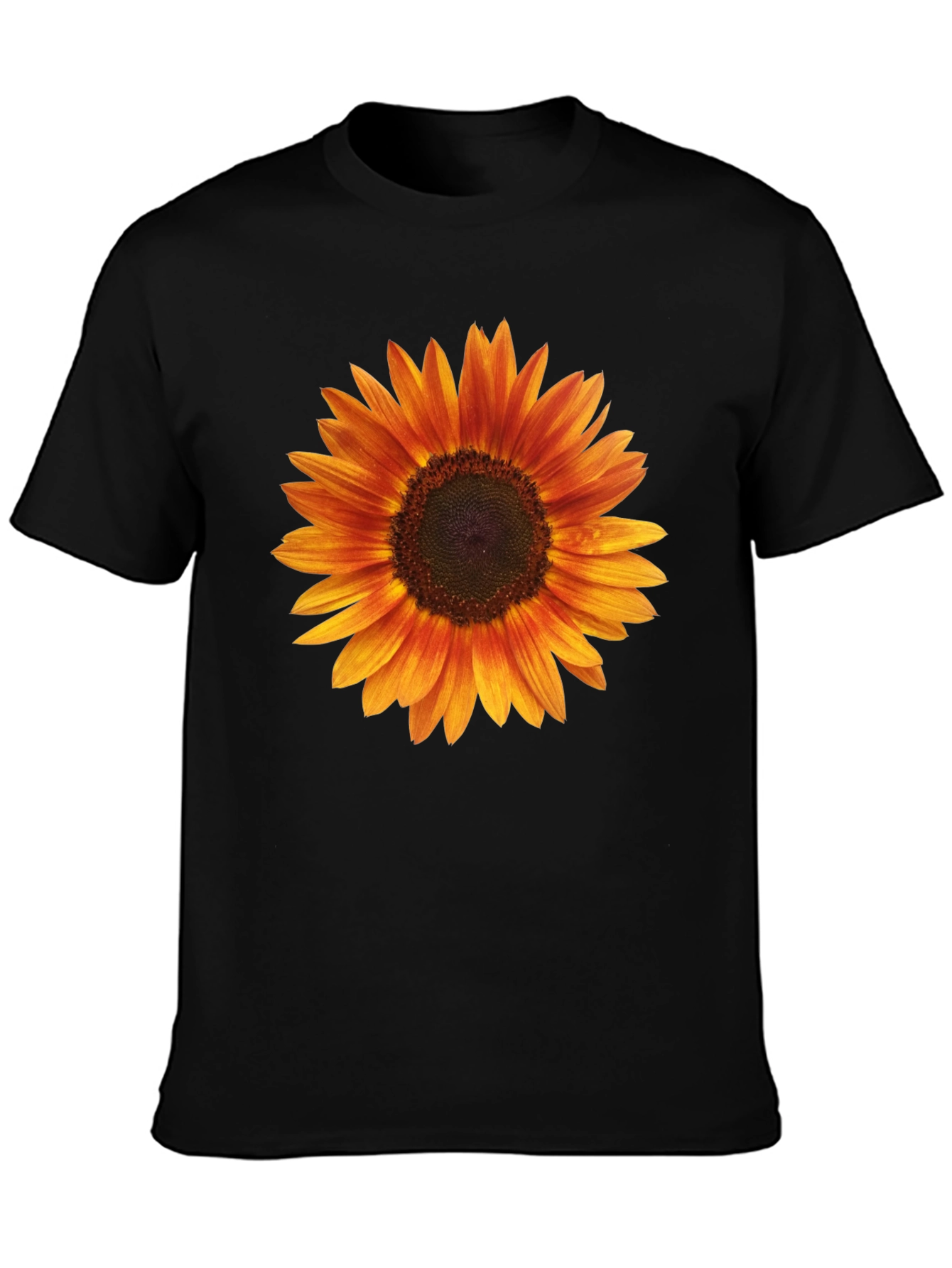 Sunflower Graphic Black T-Shirt for Men