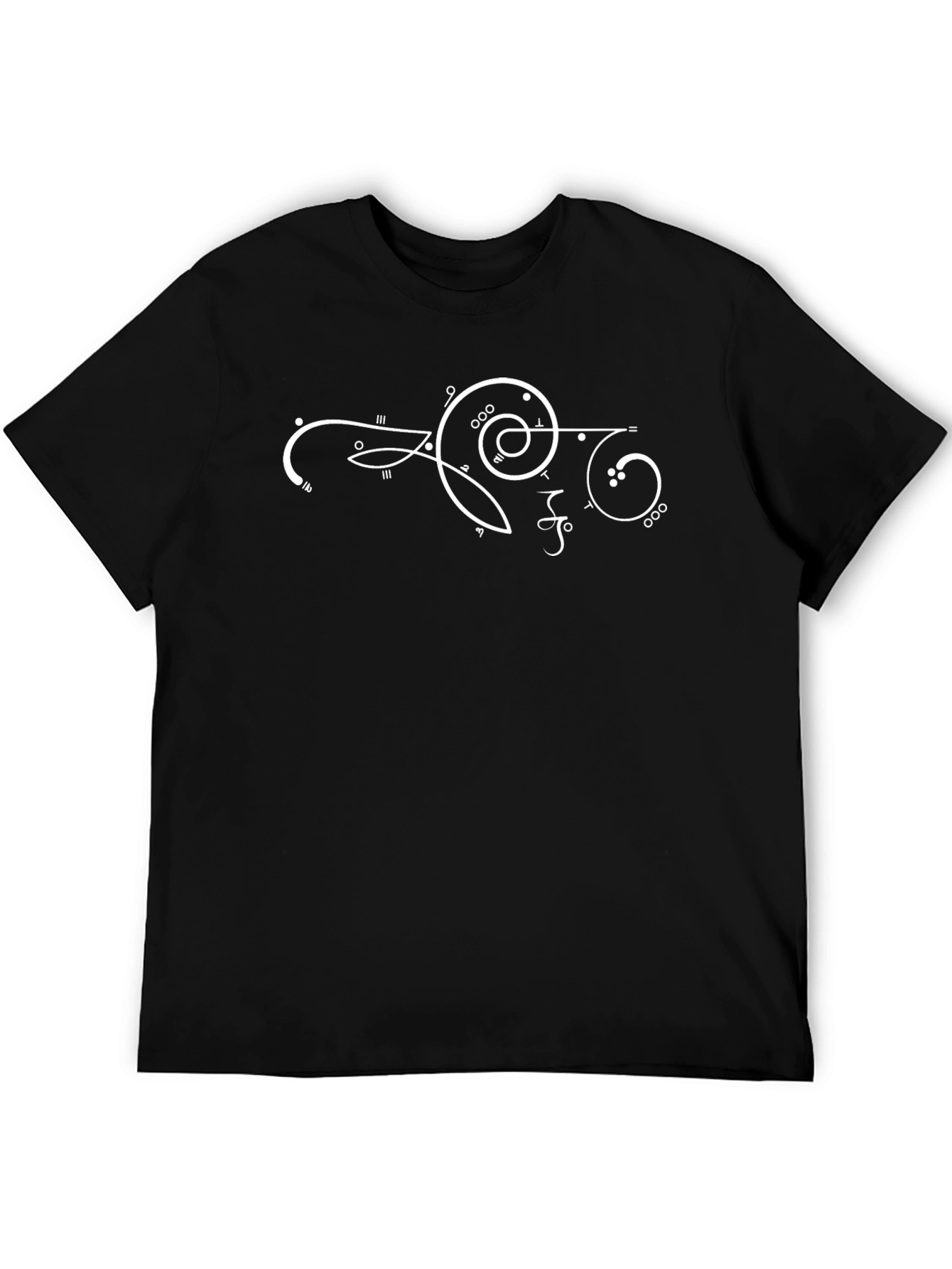 Mystic Symbol Graphic Tee - Soft Black Cotton T-Shirt