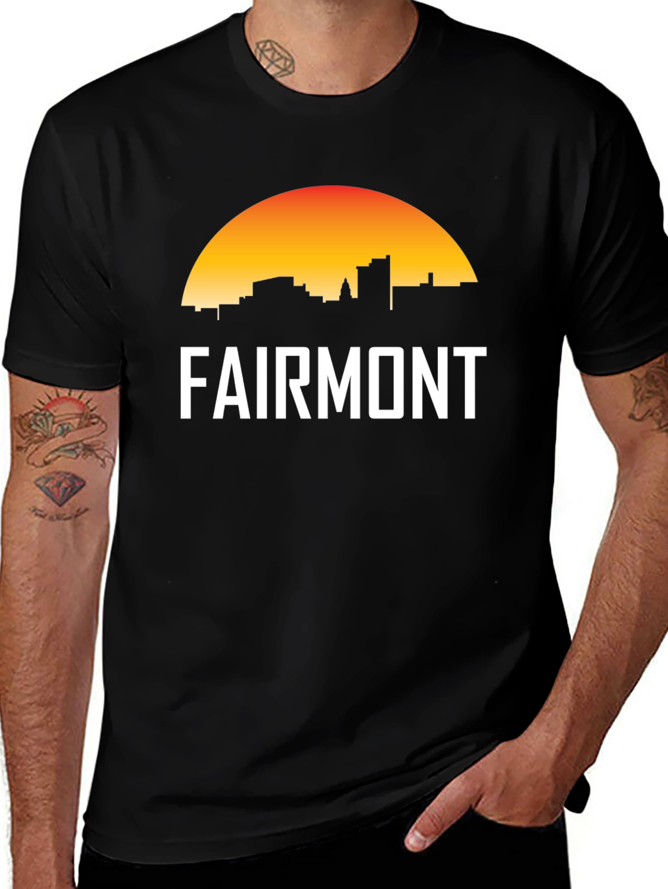 Fairmont City Skyline Graphic Tee