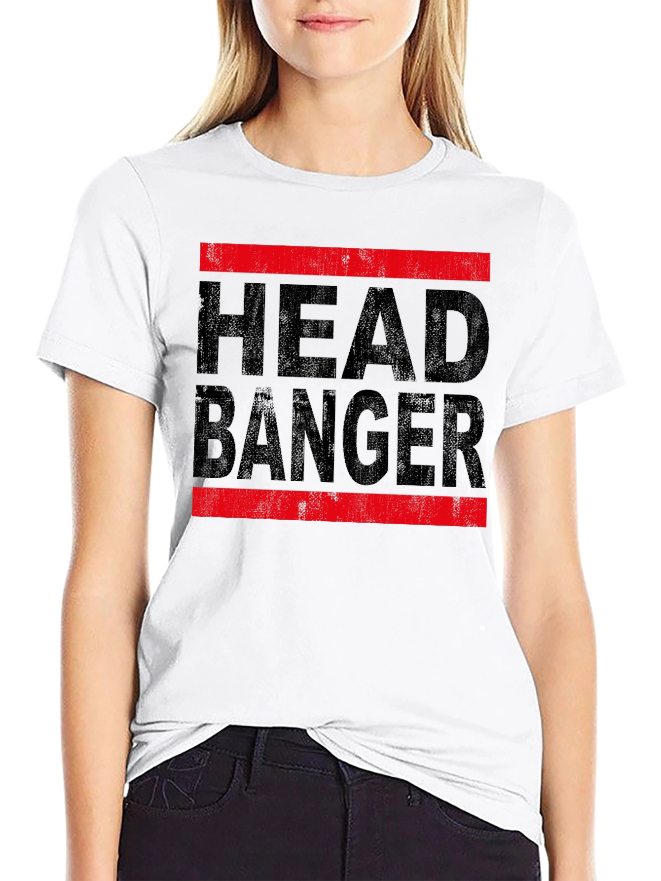 Headbanger Graphic Black Tee