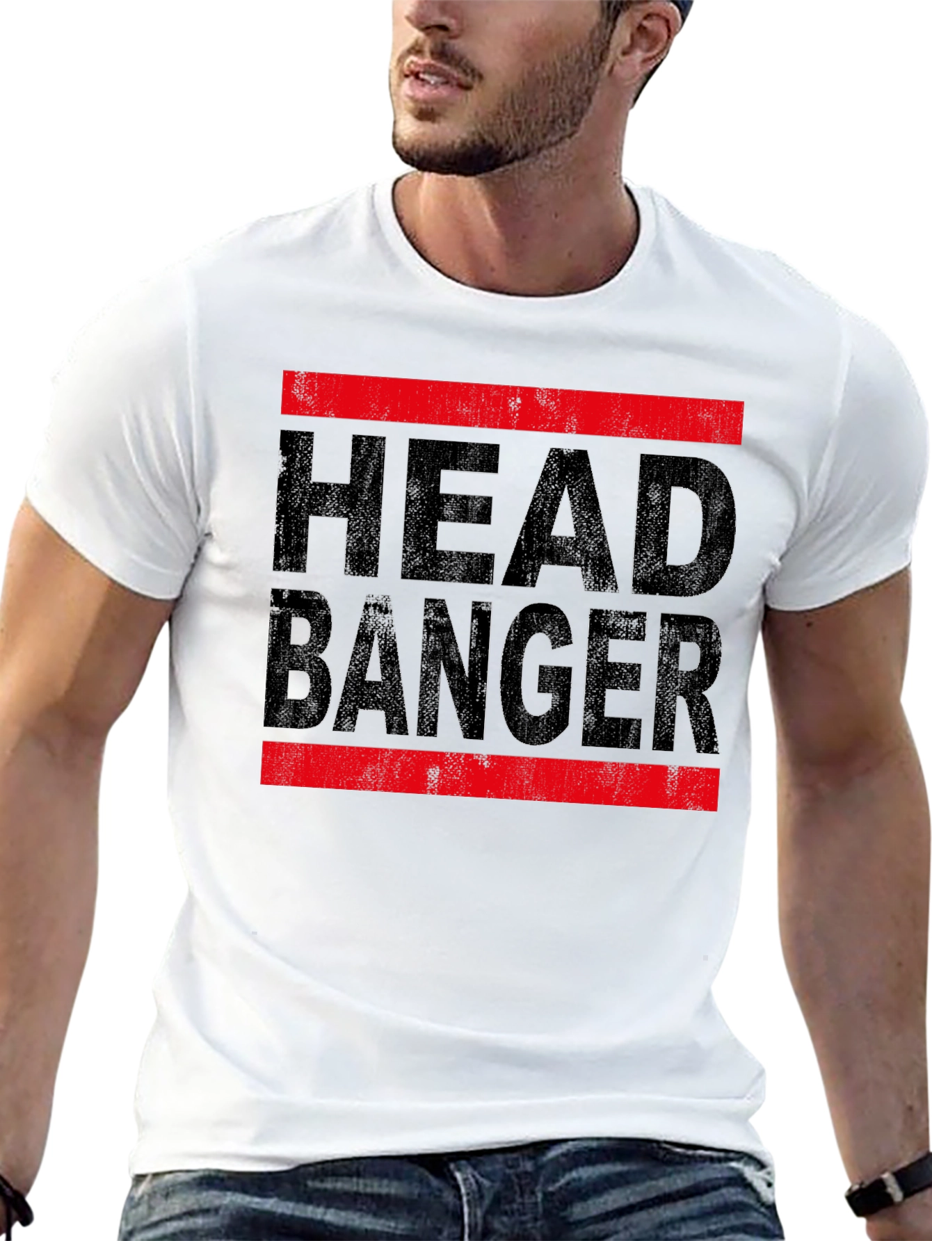Headbanger Graphic Black Tee