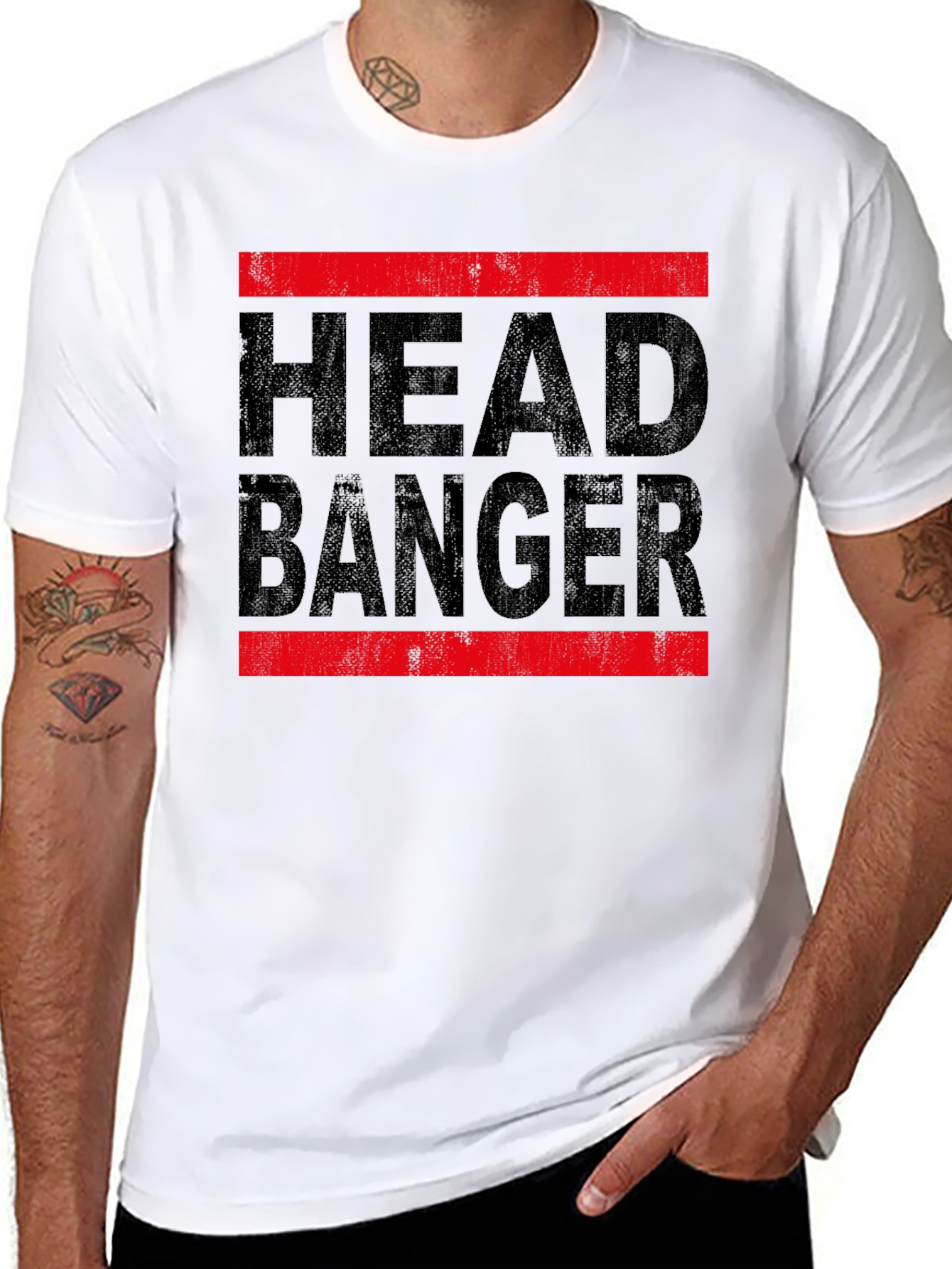 Headbanger Graphic Black Tee