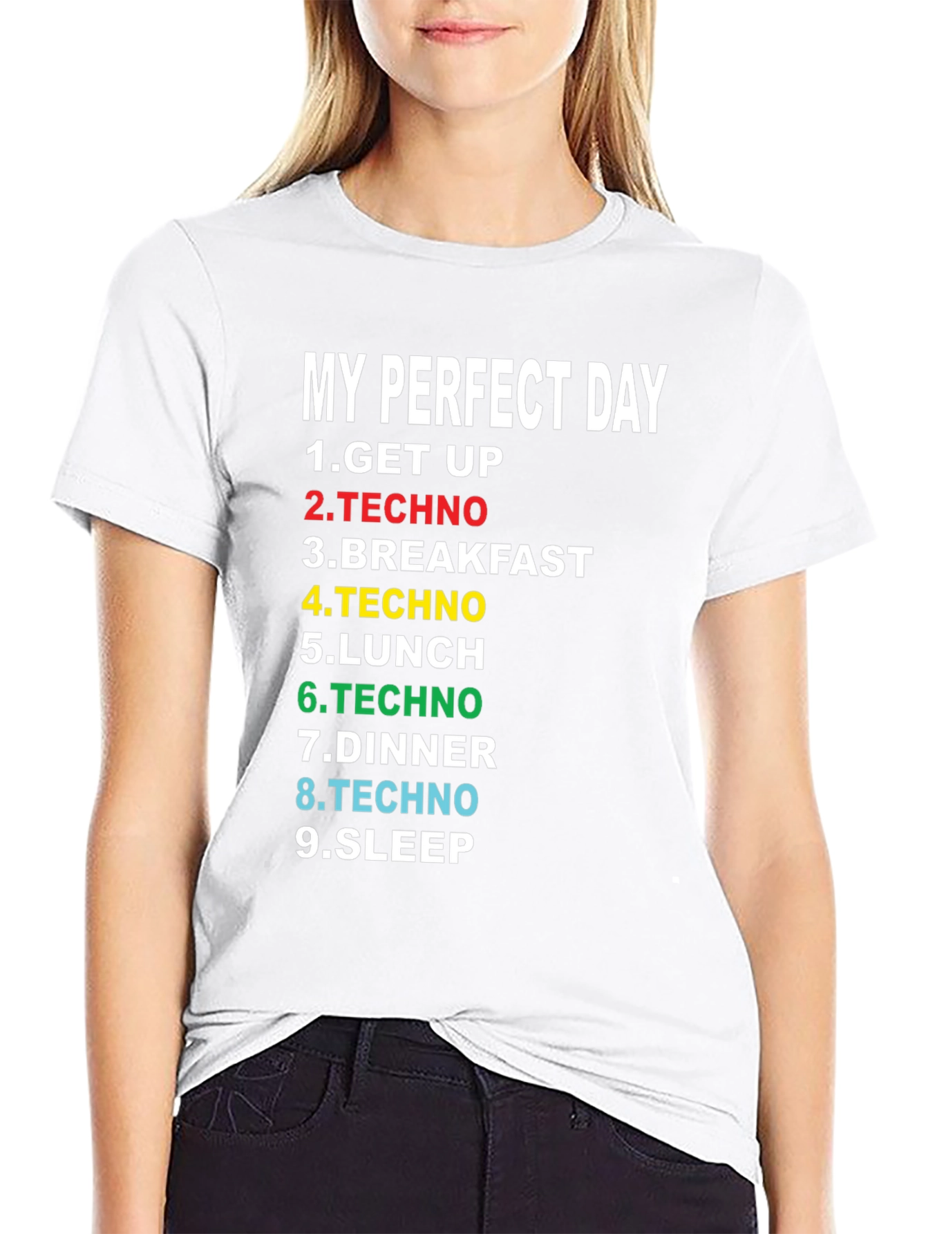 My Perfect Day Techno Music T-Shirt