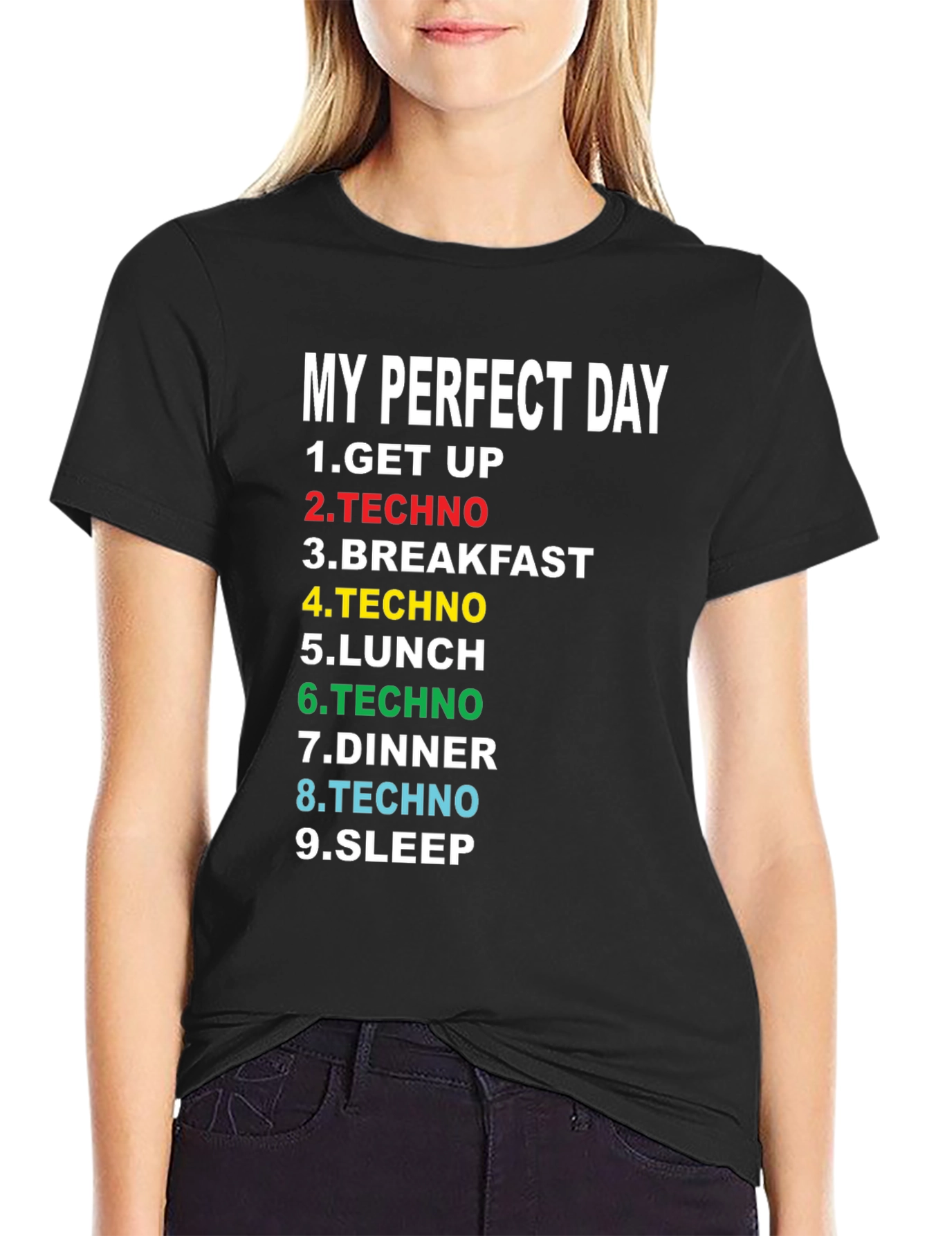 My Perfect Day Techno Music T-Shirt