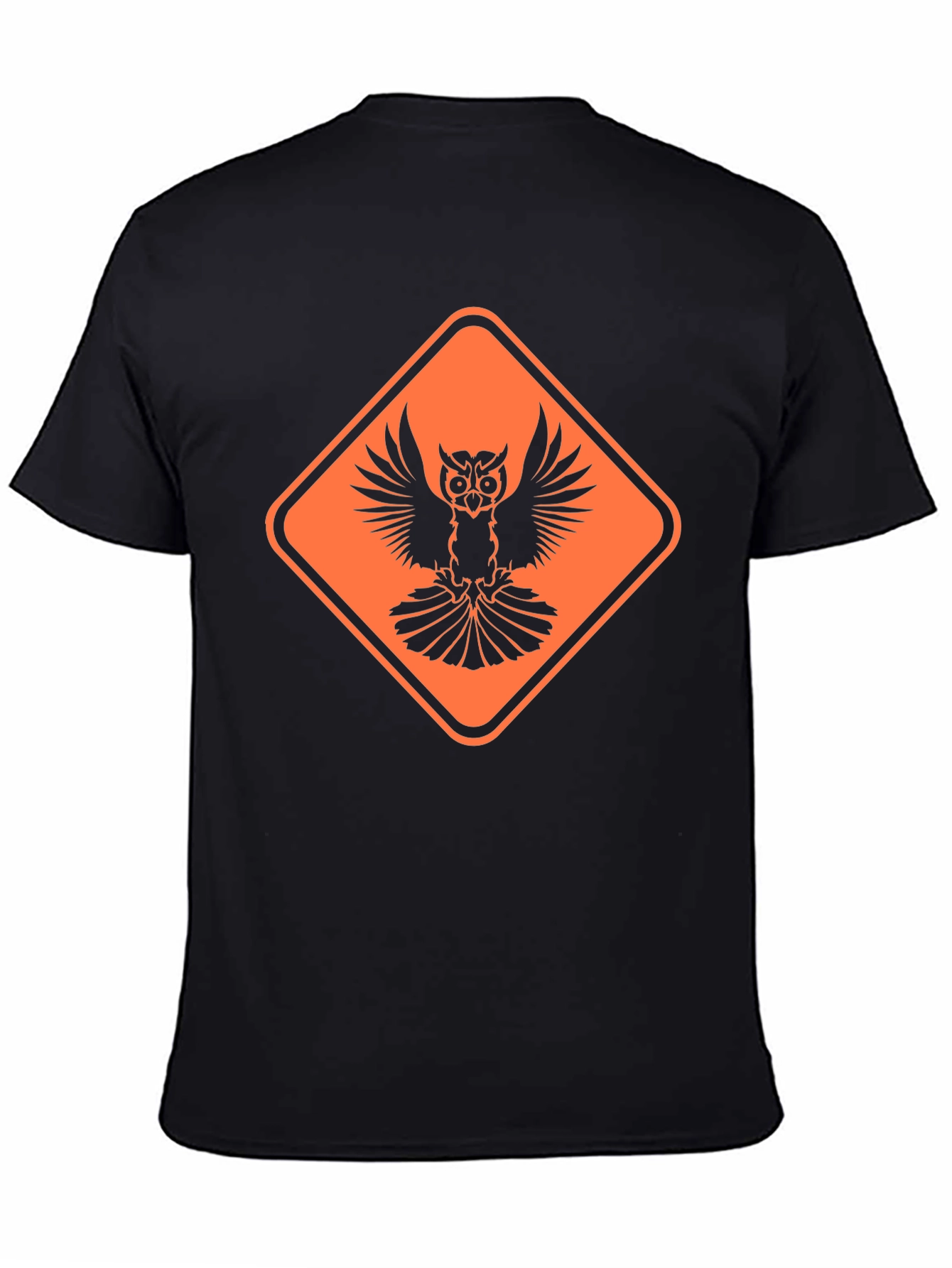 Owl Graphic Tee - Black Casual Shirt