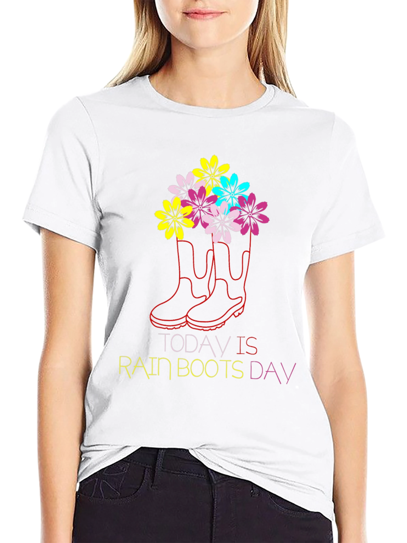 Rain Boots Day Graphic T-Shirt