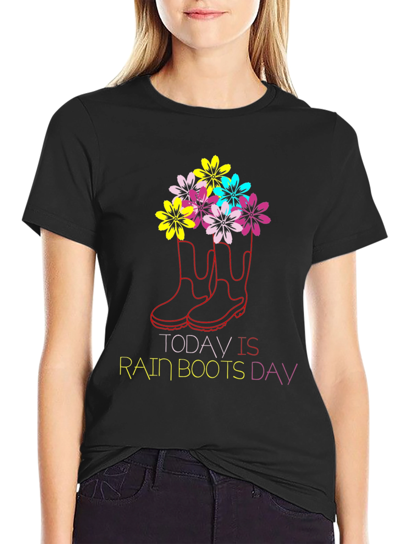 Rain Boots Day Graphic T-Shirt