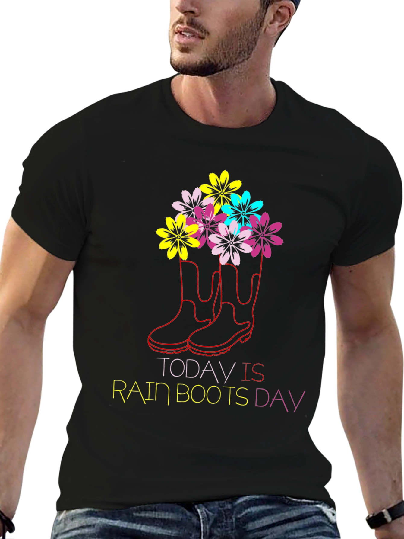Rain Boots Day Graphic T-Shirt