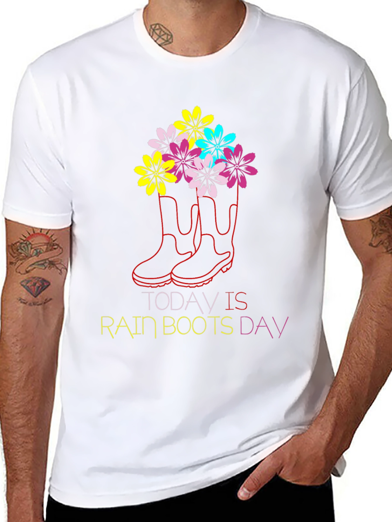 Rain Boots Day Graphic T-Shirt