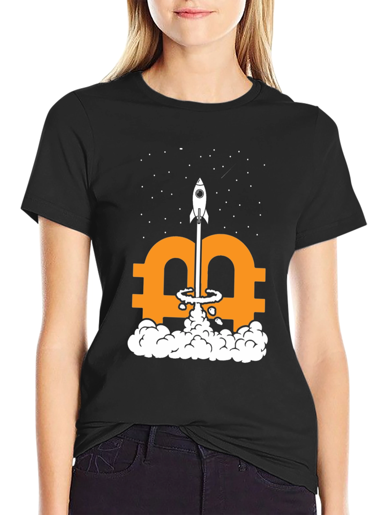 Bitcoin Rocket Launch T-Shirt - Crypto HODL