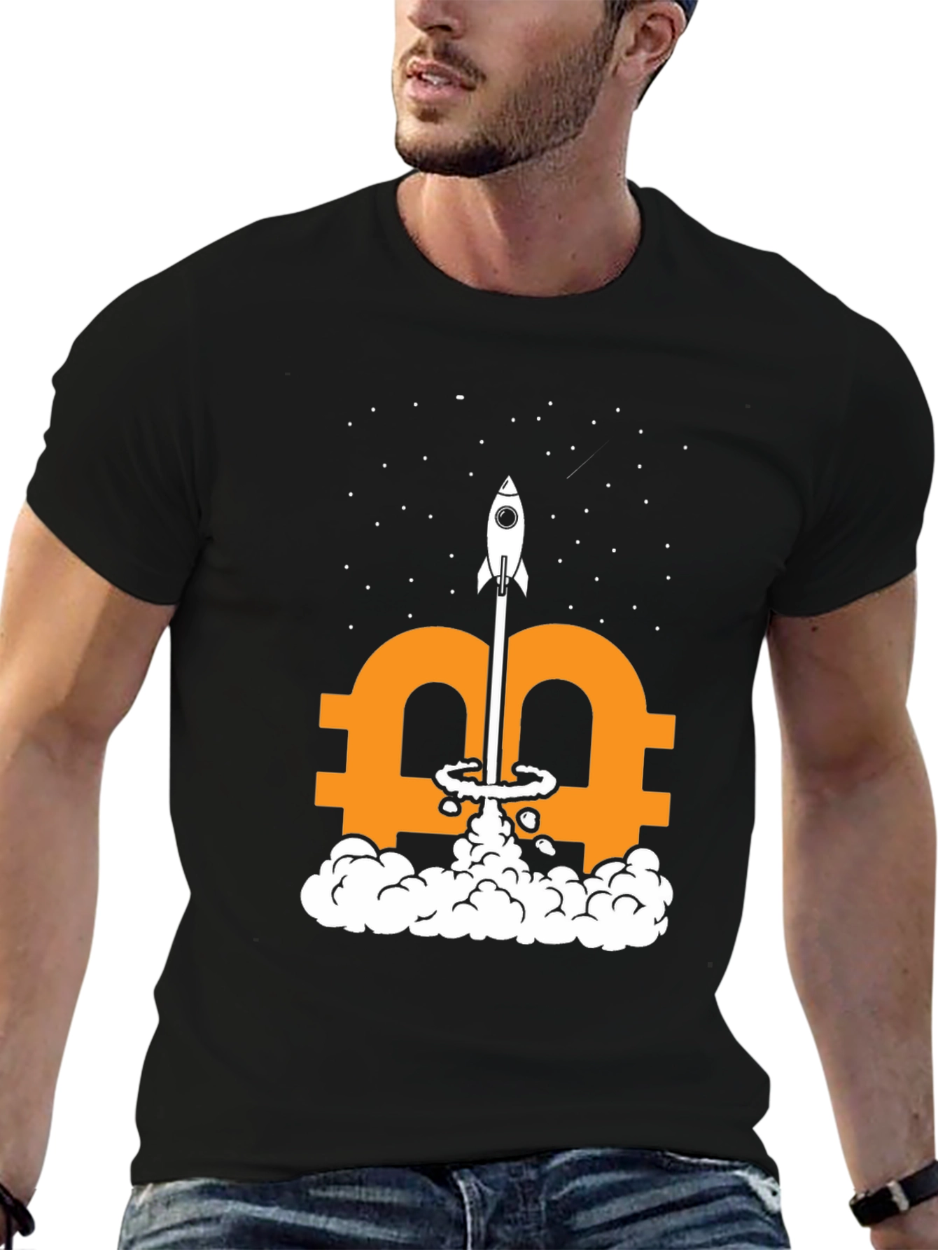 Bitcoin Rocket Launch T-Shirt - Crypto HODL