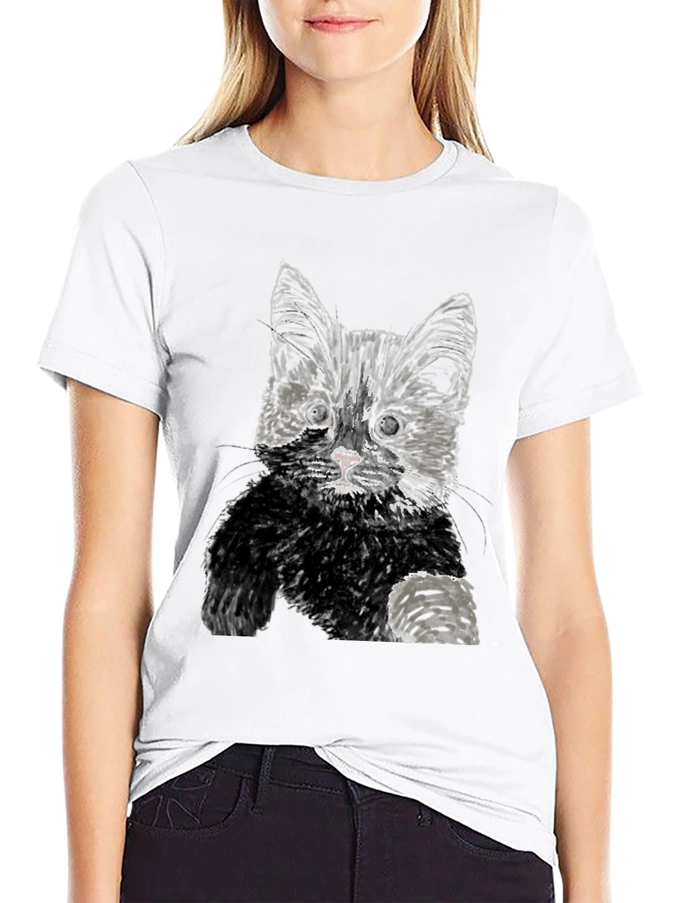 Black Cat Graphic Tee - Unisex Casual T-Shirt
