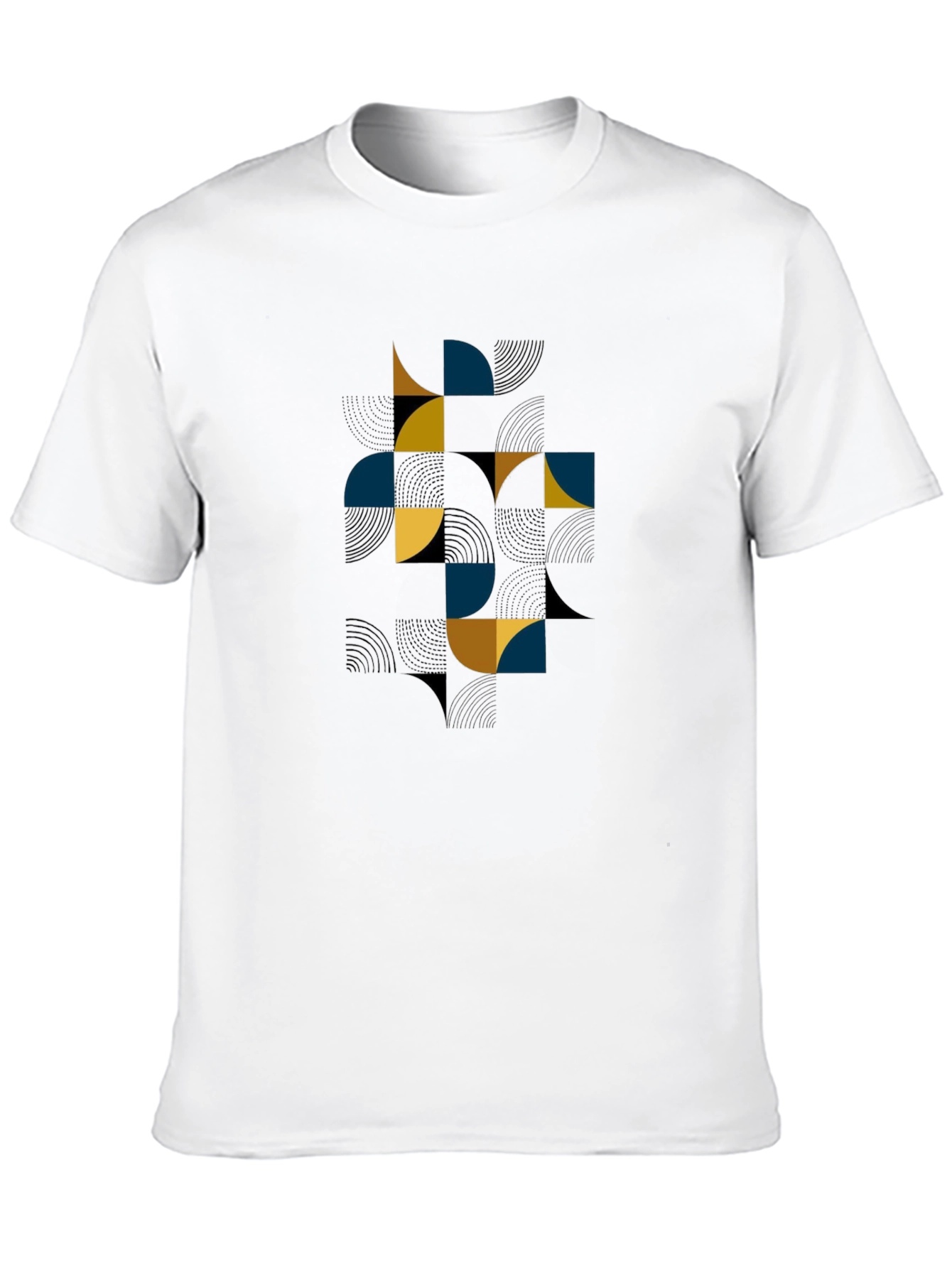 Geometric Design Tee - Modern Style Shirt
