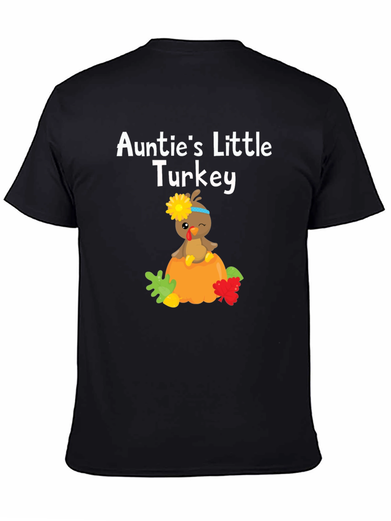 Aunties Little Turkey Thanksgiving T-Shirt