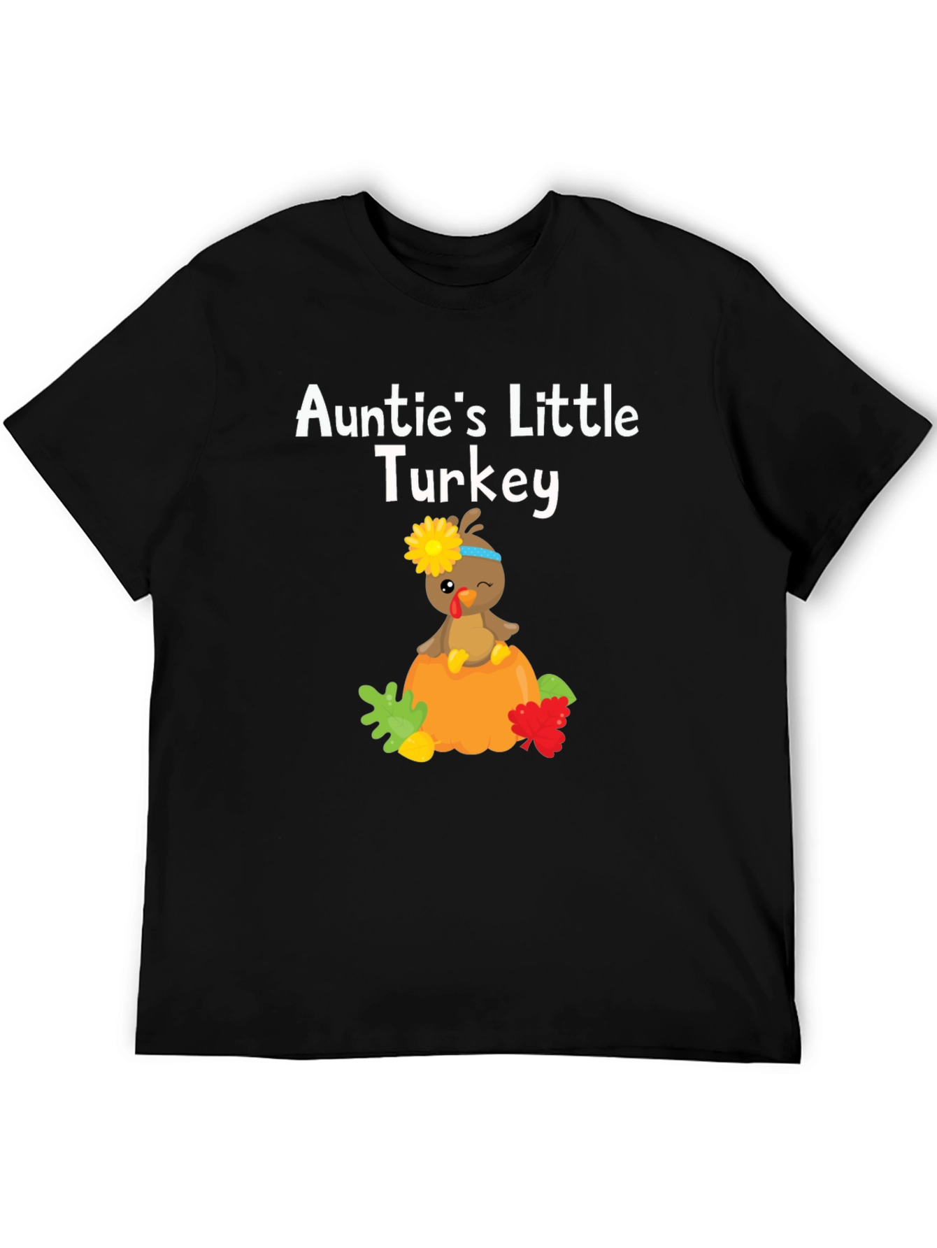 Aunties Little Turkey Thanksgiving T-Shirt